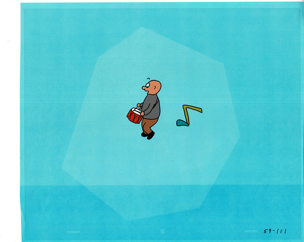 Sesame Street Cel and Drawing Detective Anticipation Production Cartoon Ivanick 1989 ES10