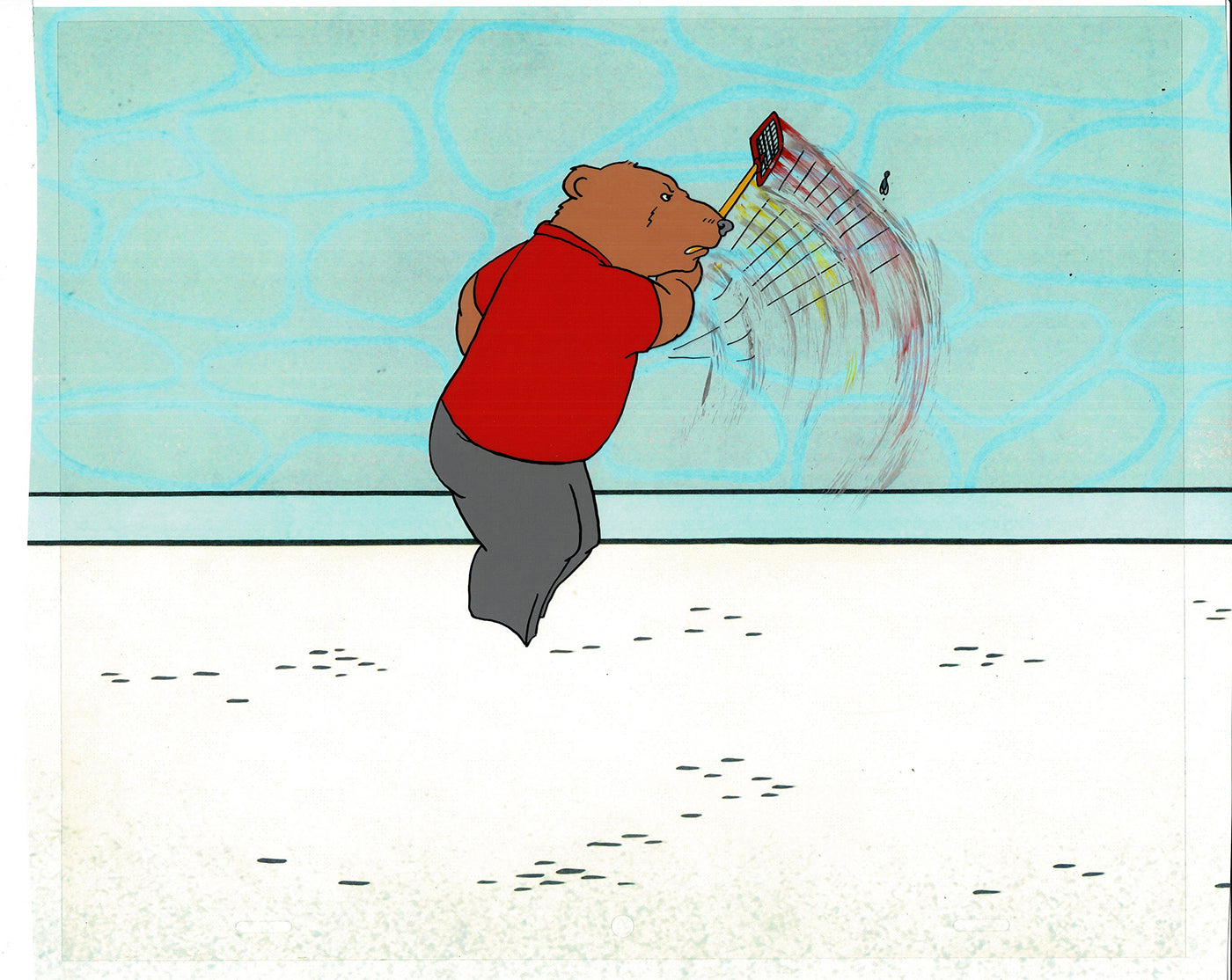 Bear and the Fly Cel and Drawing Production Animation Book by Paula Winter Cartoon by Daniel Ivanick 1985 B-10