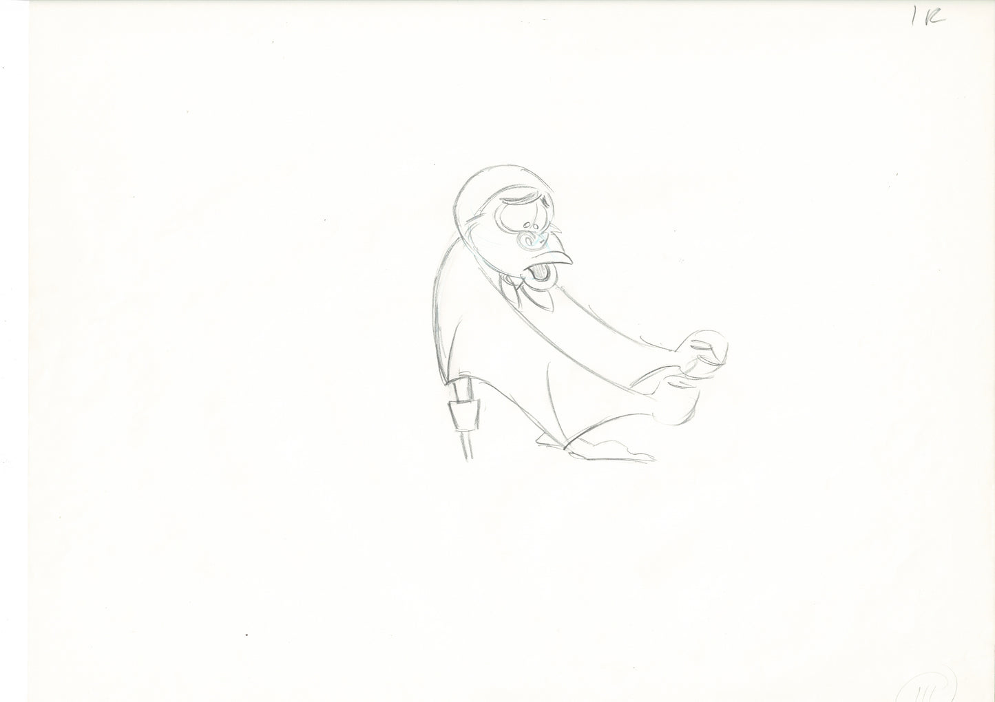 The Great Mouse Detective Fidget the Bat Walt Disney Production Animation Drawing 1986 A111