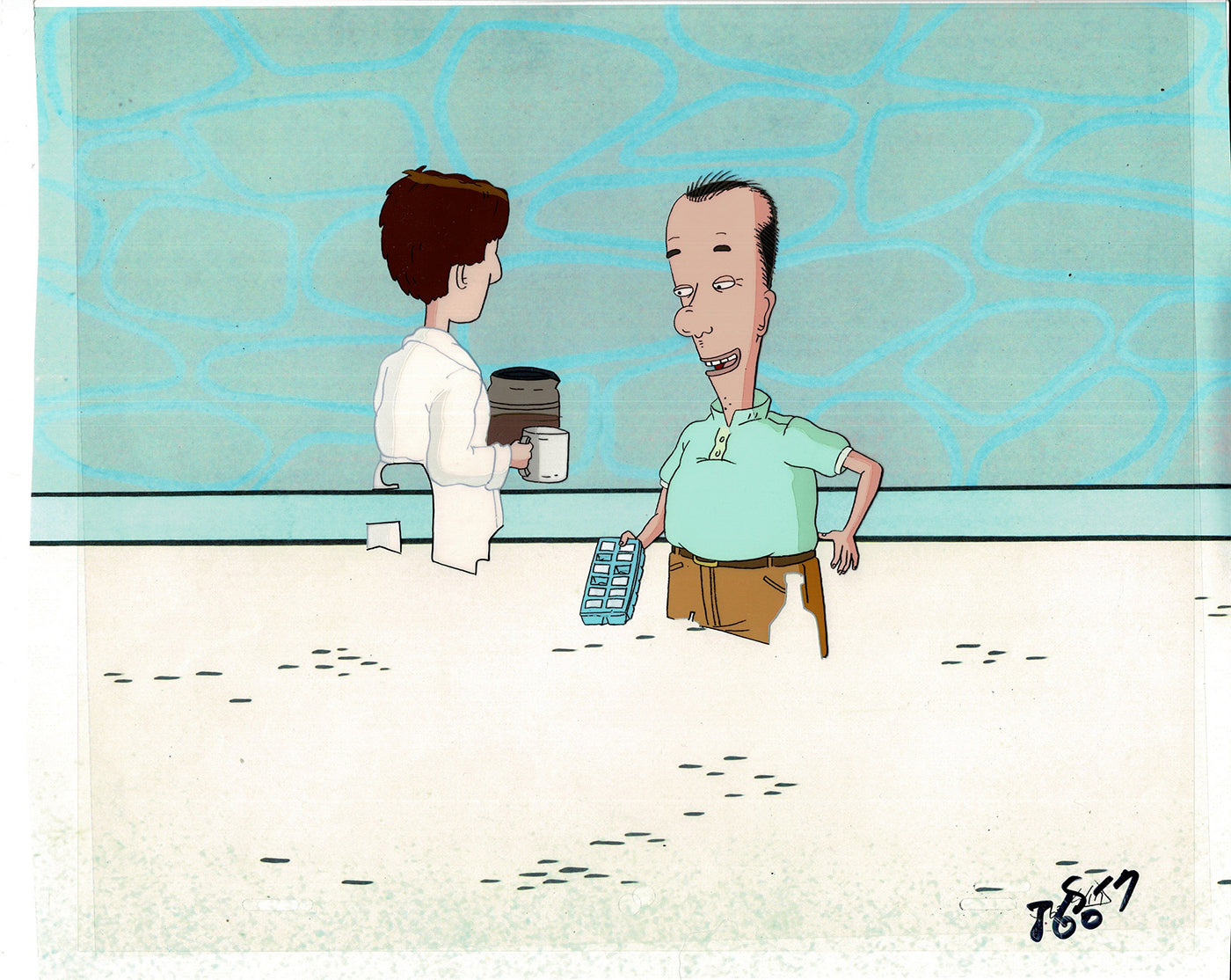 David Spade Production Cel and Drawing from Sammy Production TV Cartoon SNL Alum 2000 C-11