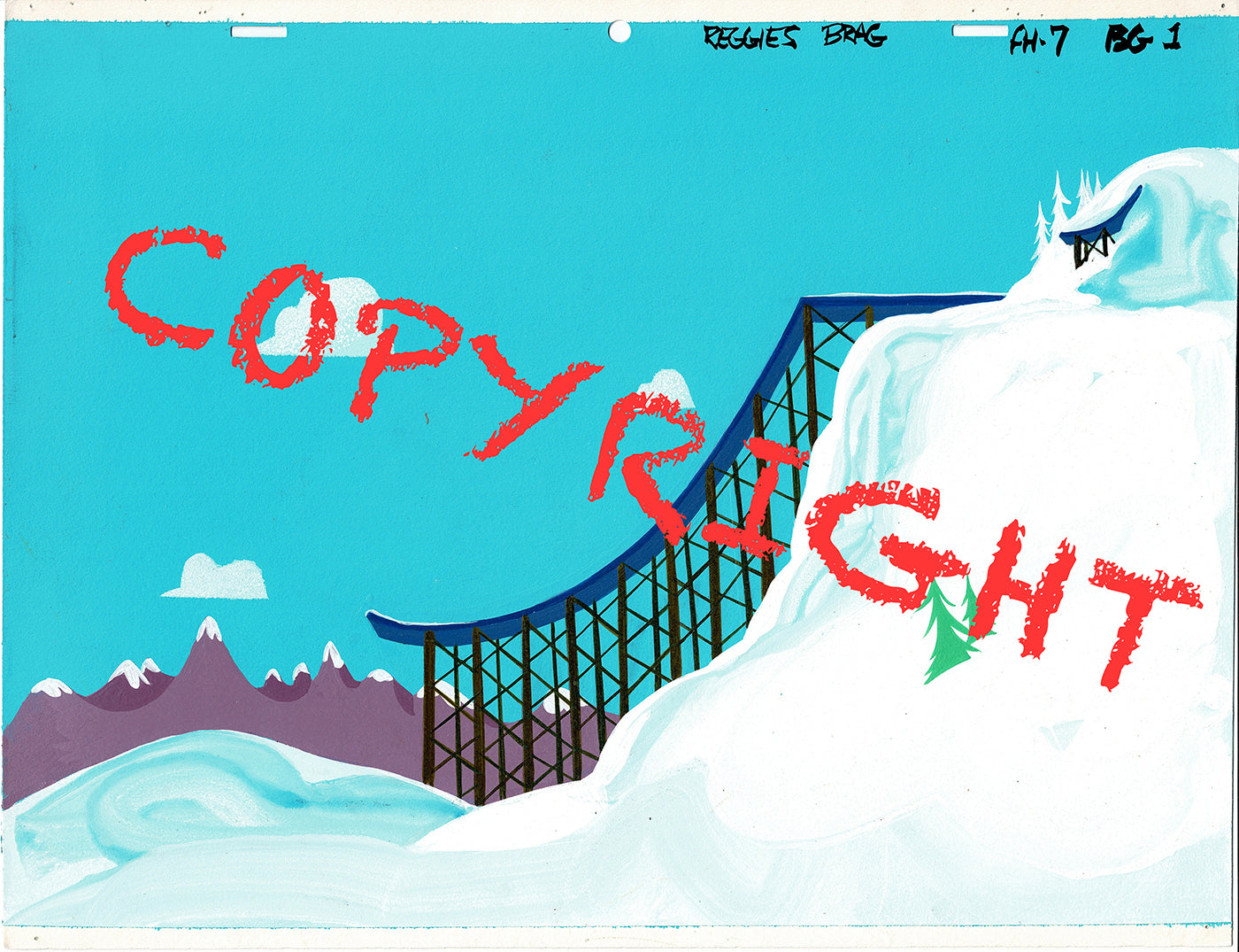 Archie Riverdale Hand-Painted Original Cartoon Background Filmation 1968-1978 A-11