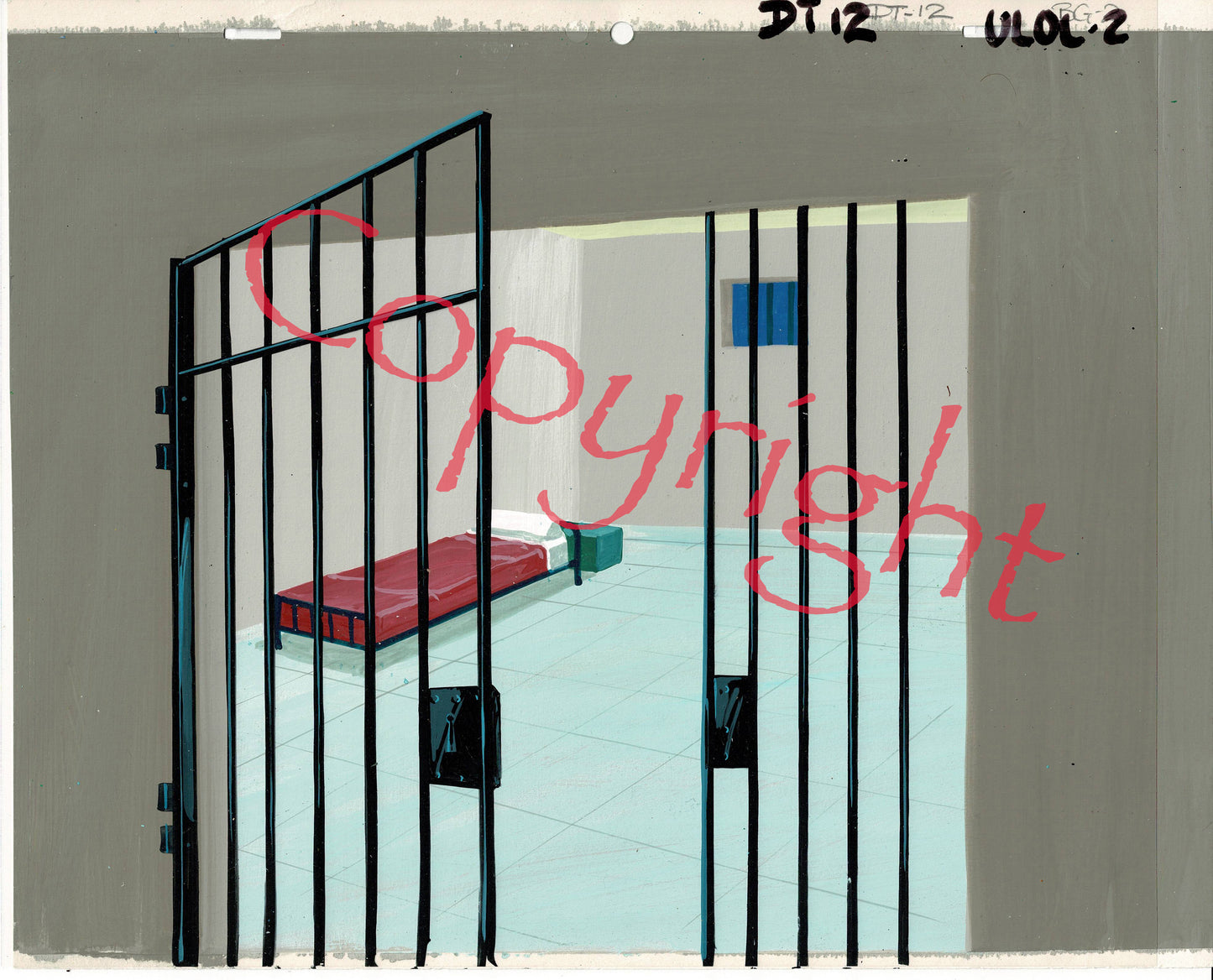 Dick Tracy Production Animation Background from Filmation 1961-1962 A-11