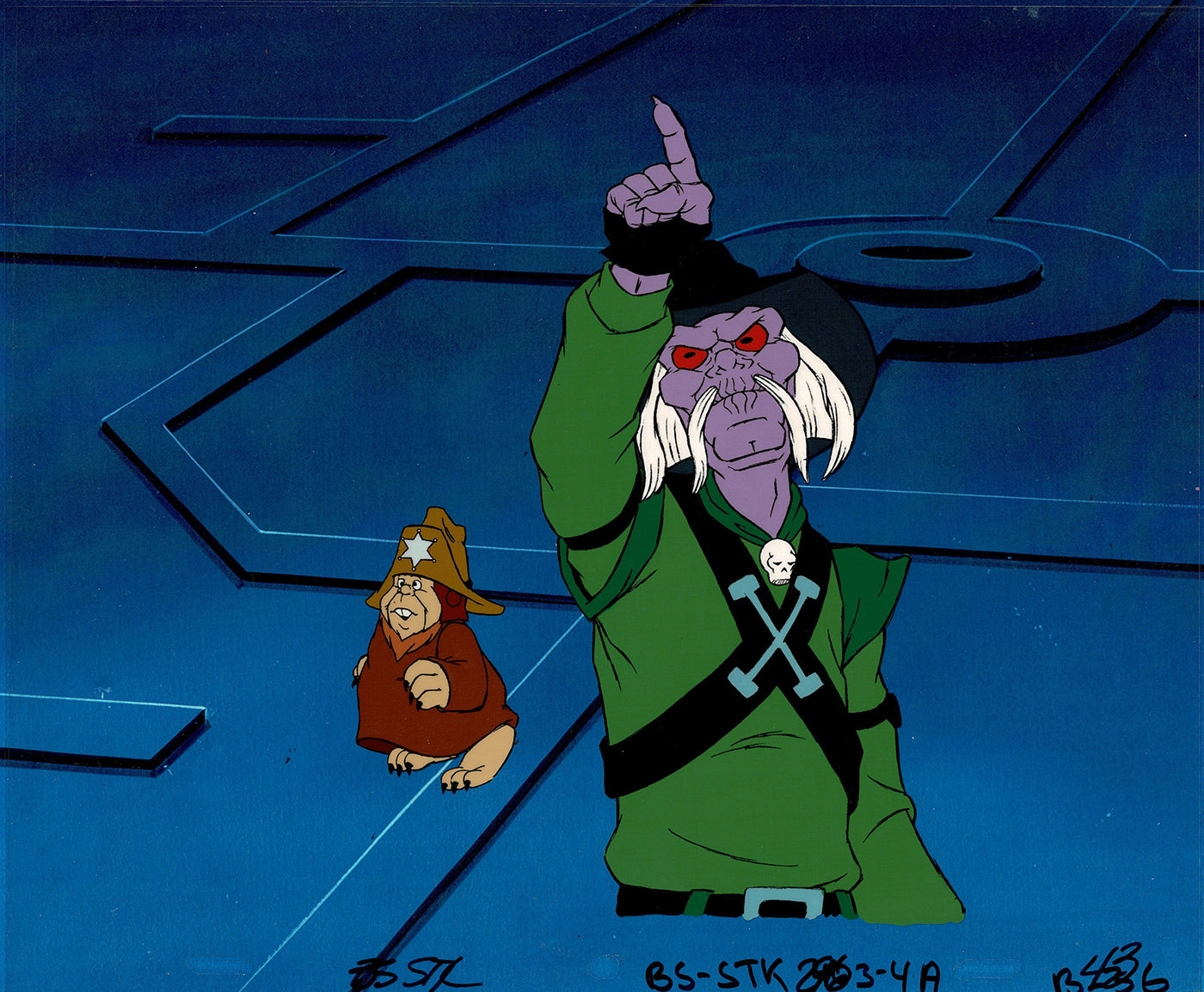 Bravestarr Animation Cartoon Production Cel n Draw Filmation 1987-8 J-11