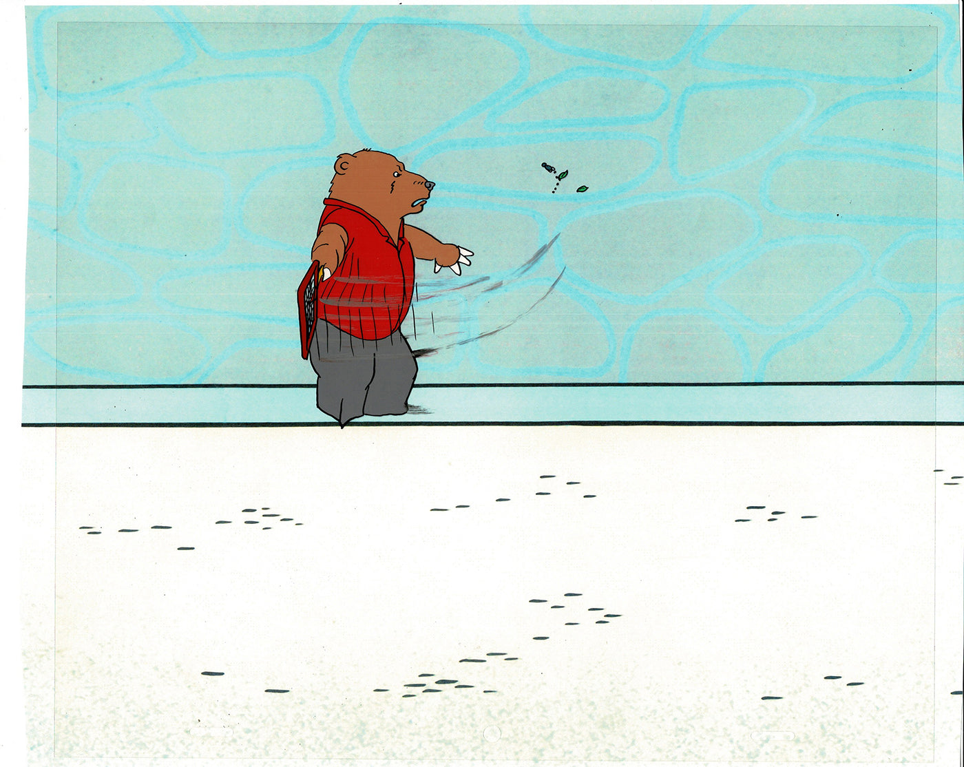 Bear and the Fly Cel and Drawing Production Animation Book by Paula Winter Cartoon by Daniel Ivanick 1985 A-12