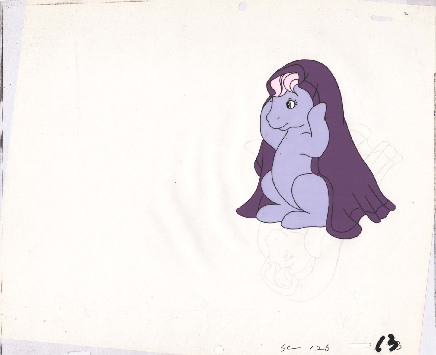 My Little Pony Original Production Animation Cel Hasbro Sunbow 1980s or 90s UNIQUE C-13