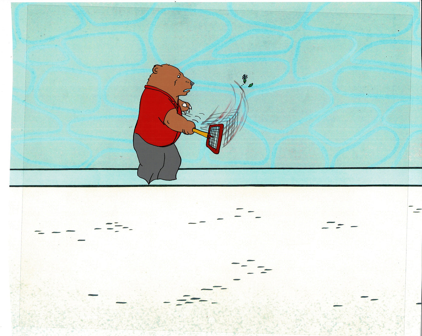 Bear and the Fly Cel and Drawing Production Animation Book by Paula Winter Cartoon by Daniel Ivanick 1985 A-13