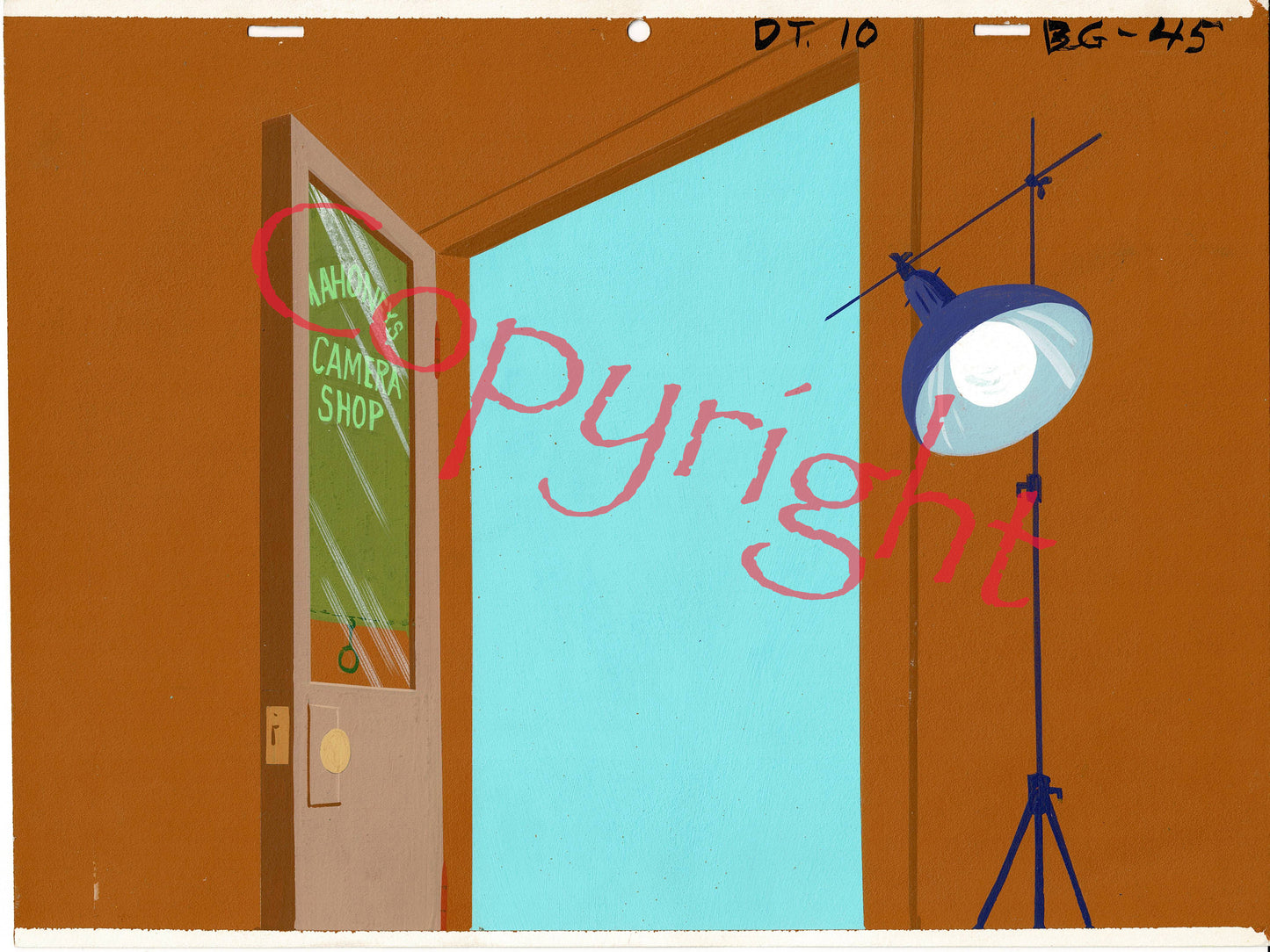 Dick Tracy Production Animation Background from Filmation 1961-1962 A-13