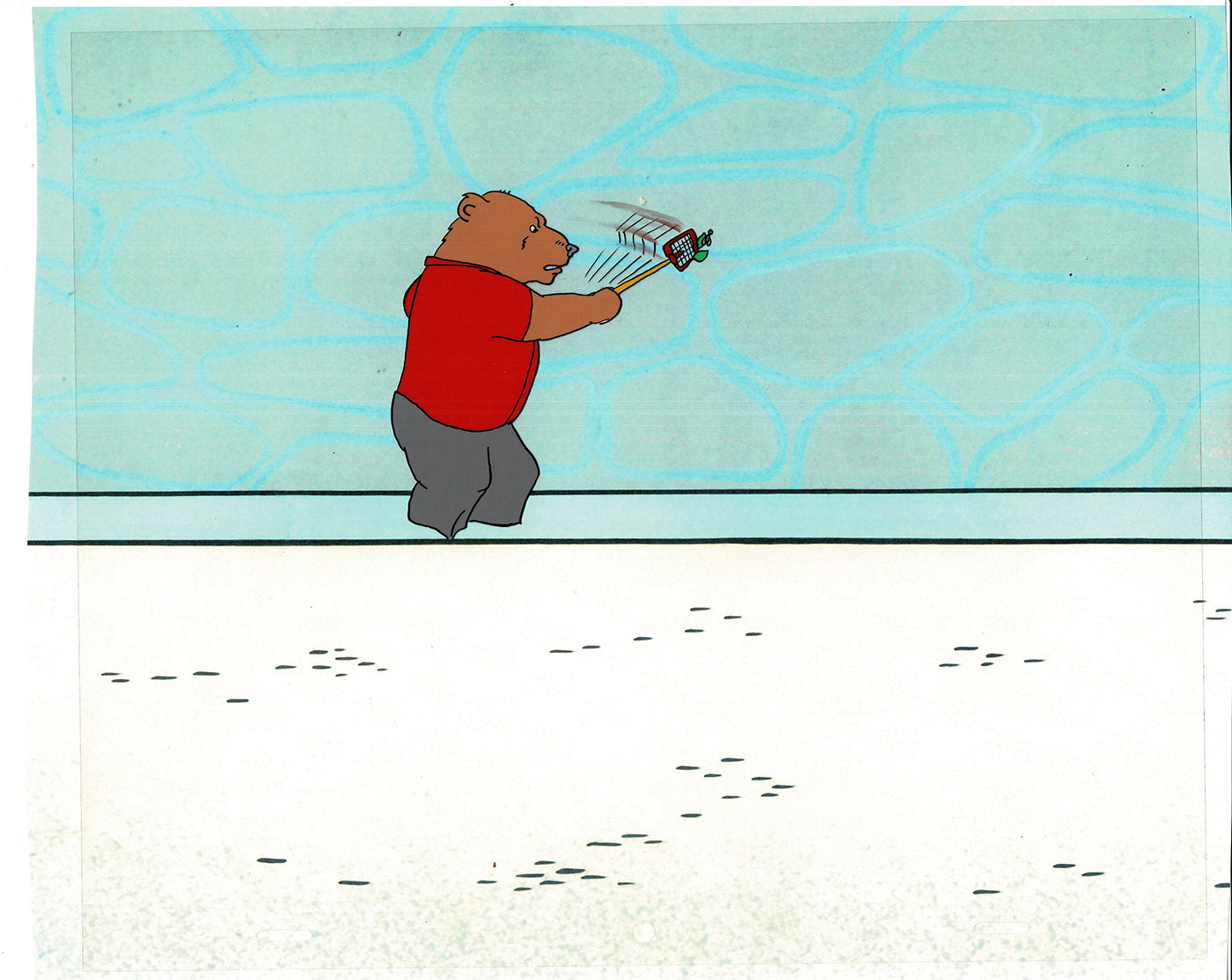 Bear and the Fly Cel and Drawing Production Animation Book by Paula Winter Cartoon by Daniel Ivanick 1985 A-14