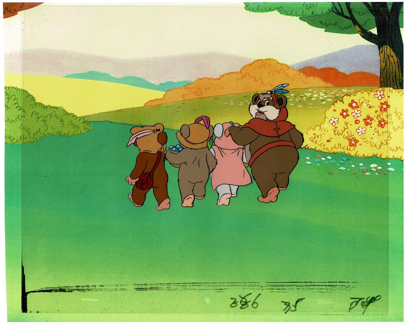 Star Wars: Ewoks Original Production Animation Cel (s) from Lucasfilm F-14