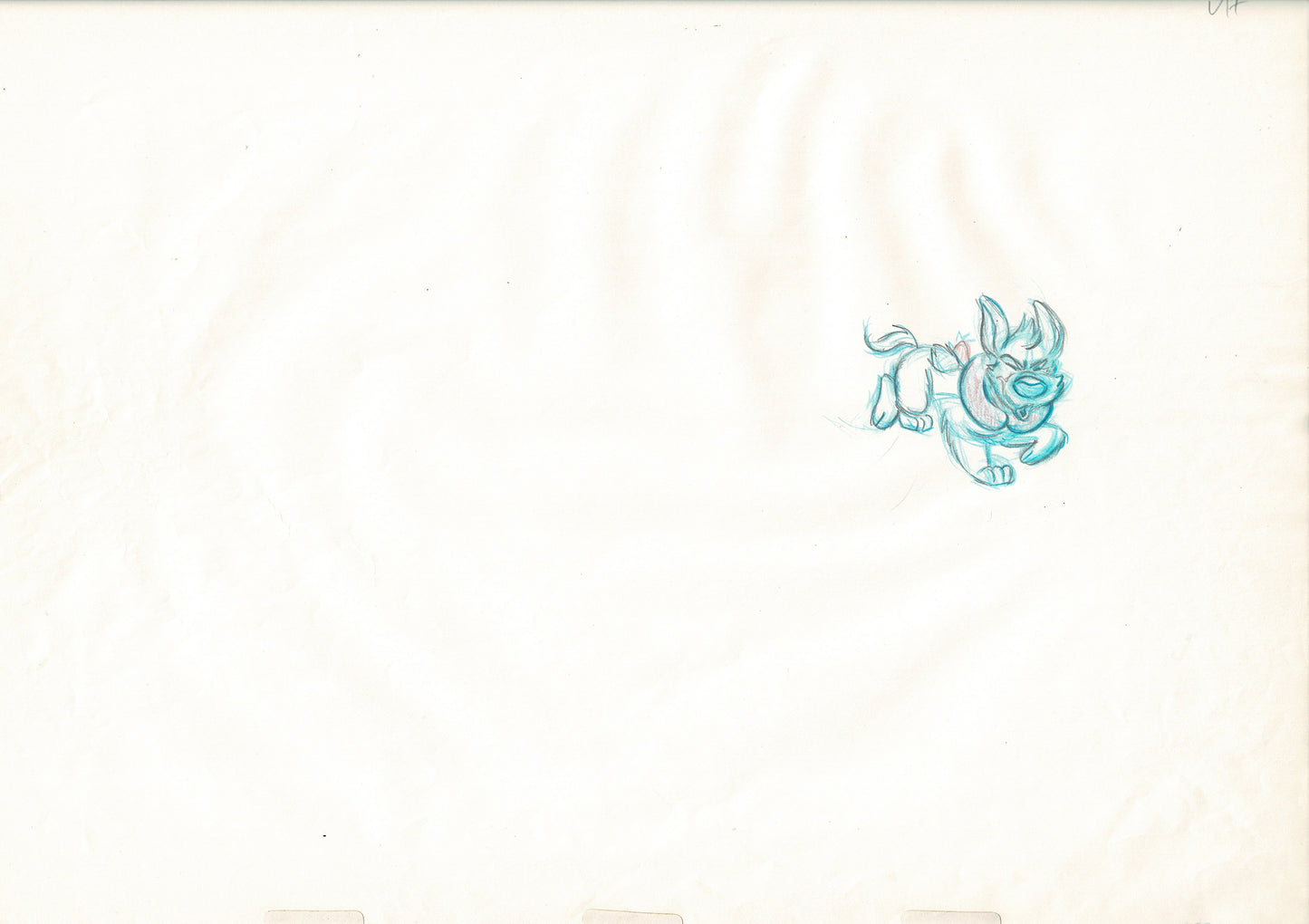 Oliver & Company 1988 DODGER Walt Disney Original Production Animation Drawing B159