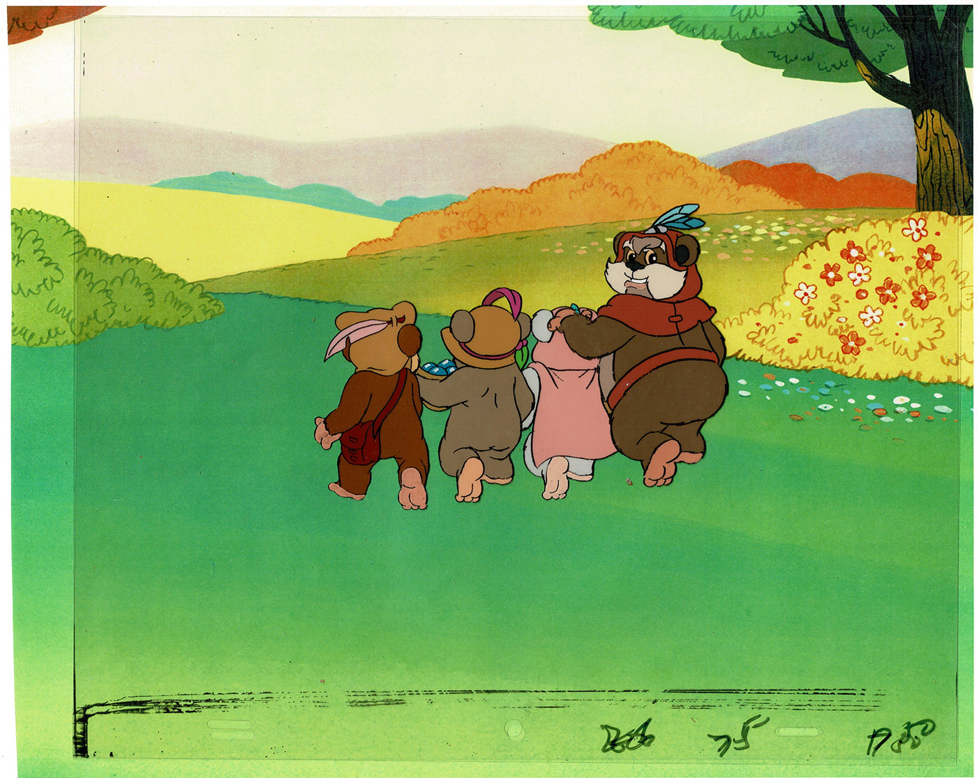 Star Wars: Ewoks Original Production Animation Cel (s) from Lucasfilm F-15