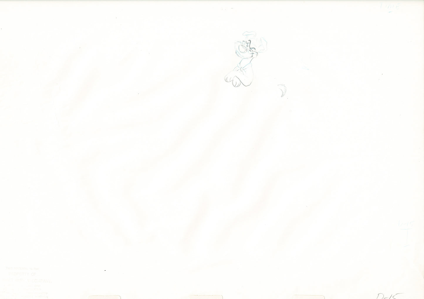 Oliver & Company 1988 DODGER Walt Disney Original Production Animation Drawing A15