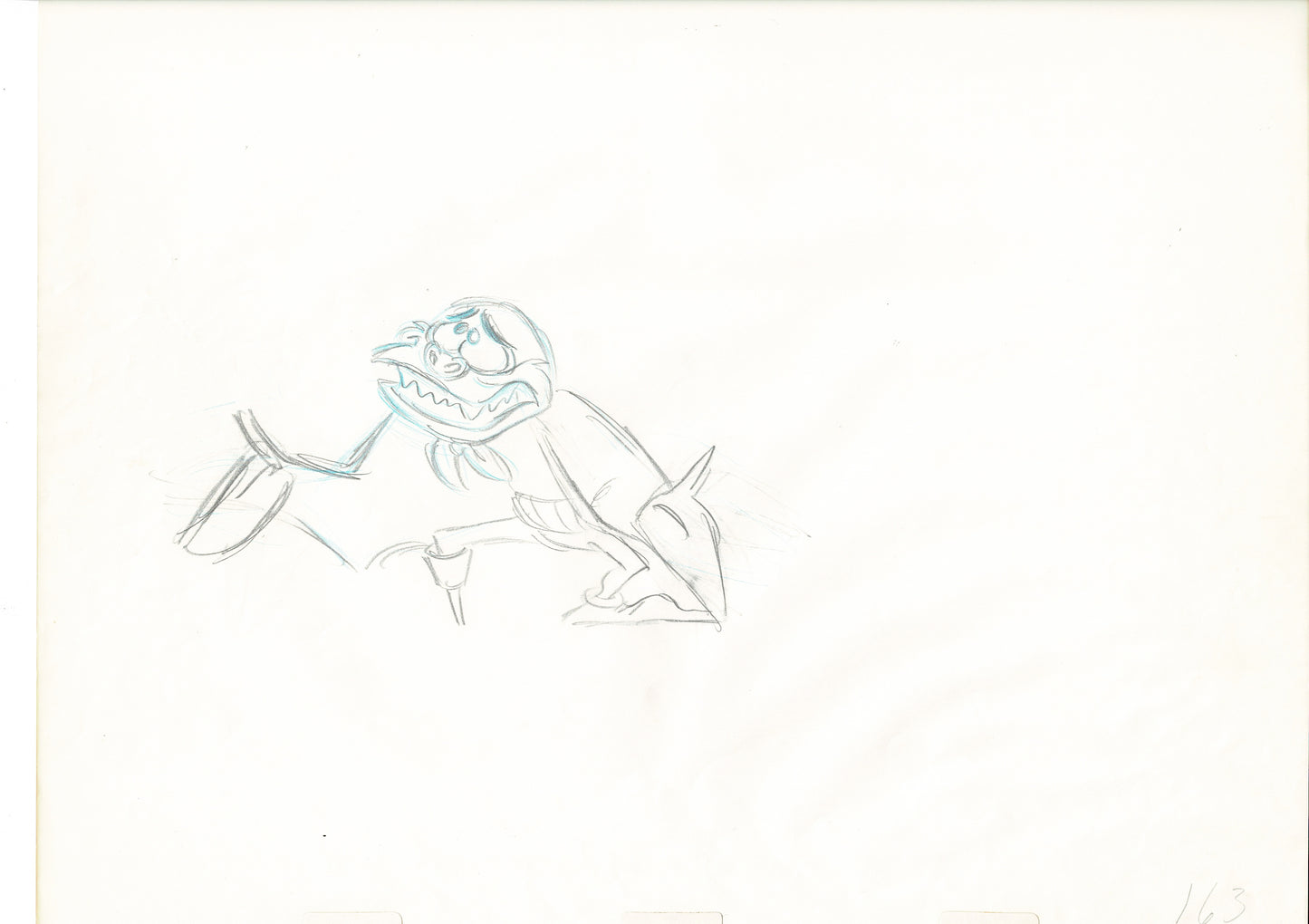 The Great Mouse Detective Fidget the Bat Walt Disney Production Animation Drawing 1986 A163