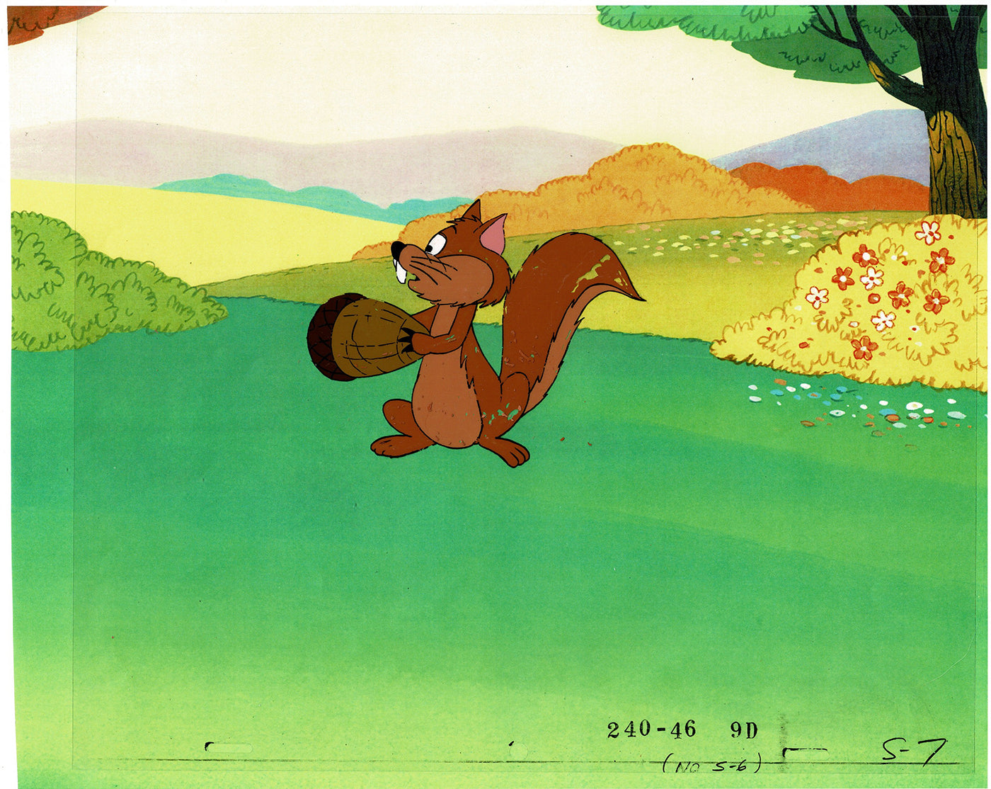 Smurfs Original Production Animation Cel Hanna Barbera 1980s Z-19