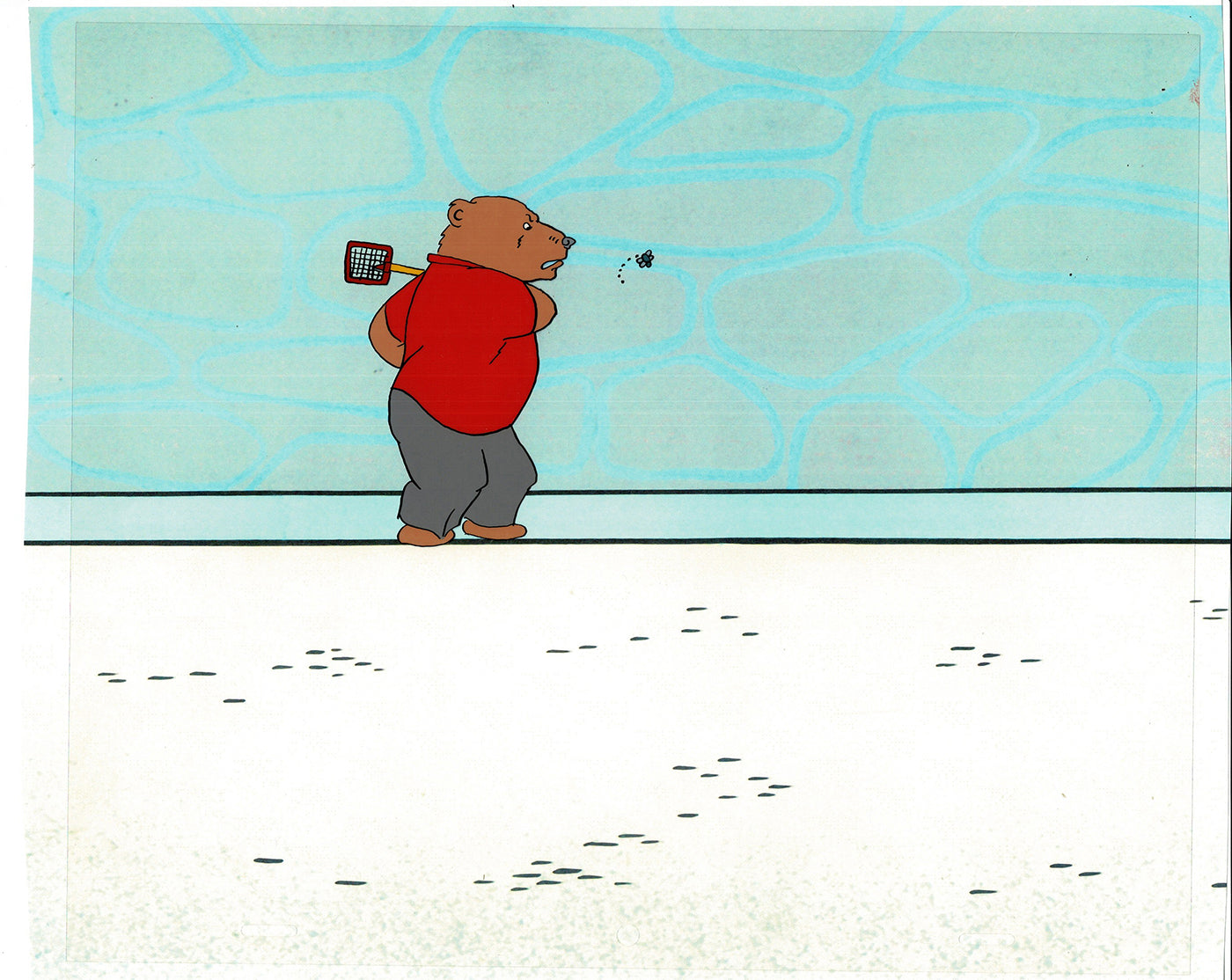 Bear and the Fly Cel and Drawing Production Animation Book by Paula Winter Cartoon by Daniel Ivanick 1985 A-19