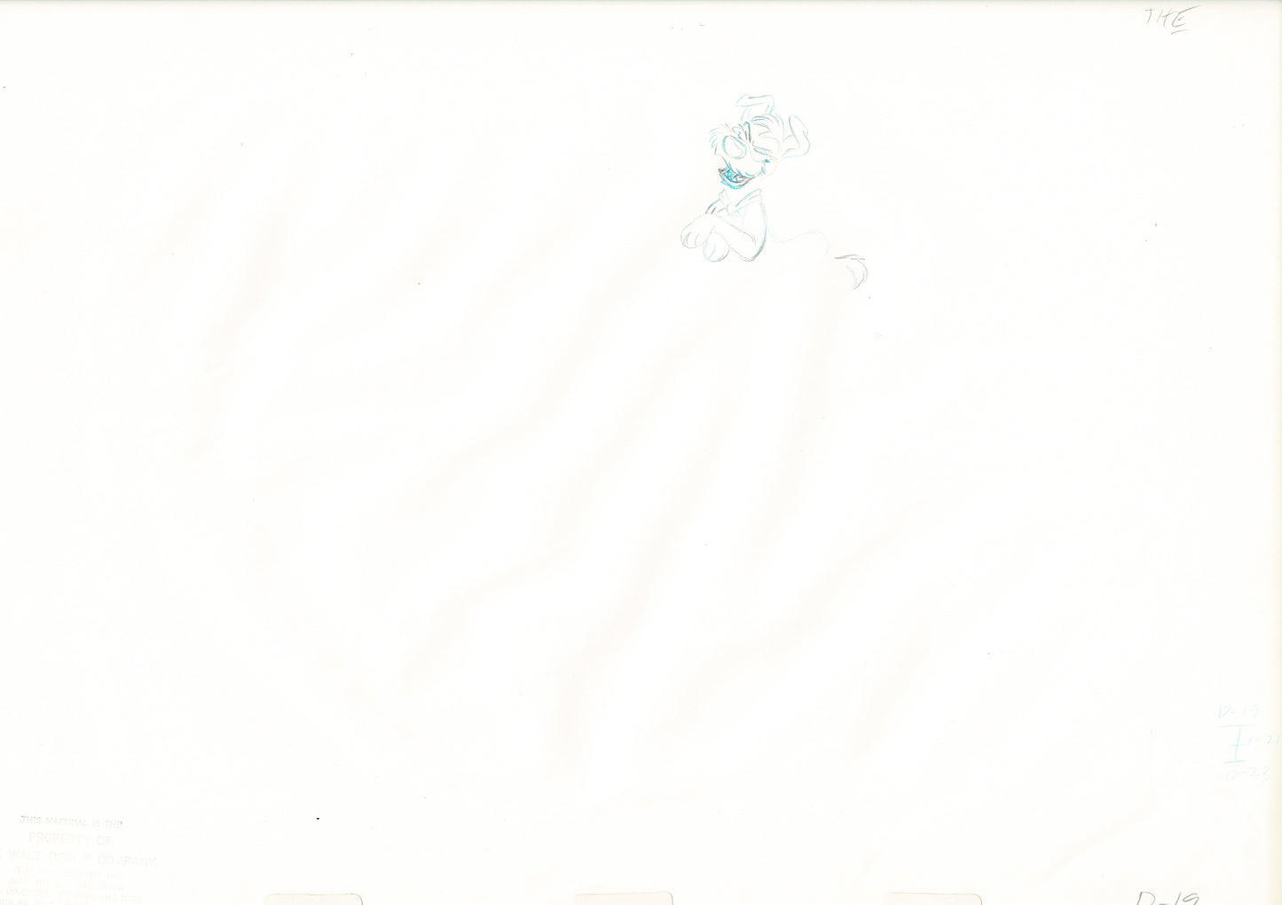 Oliver & Company 1988 DODGER Walt Disney Original Production Animation Drawing A19