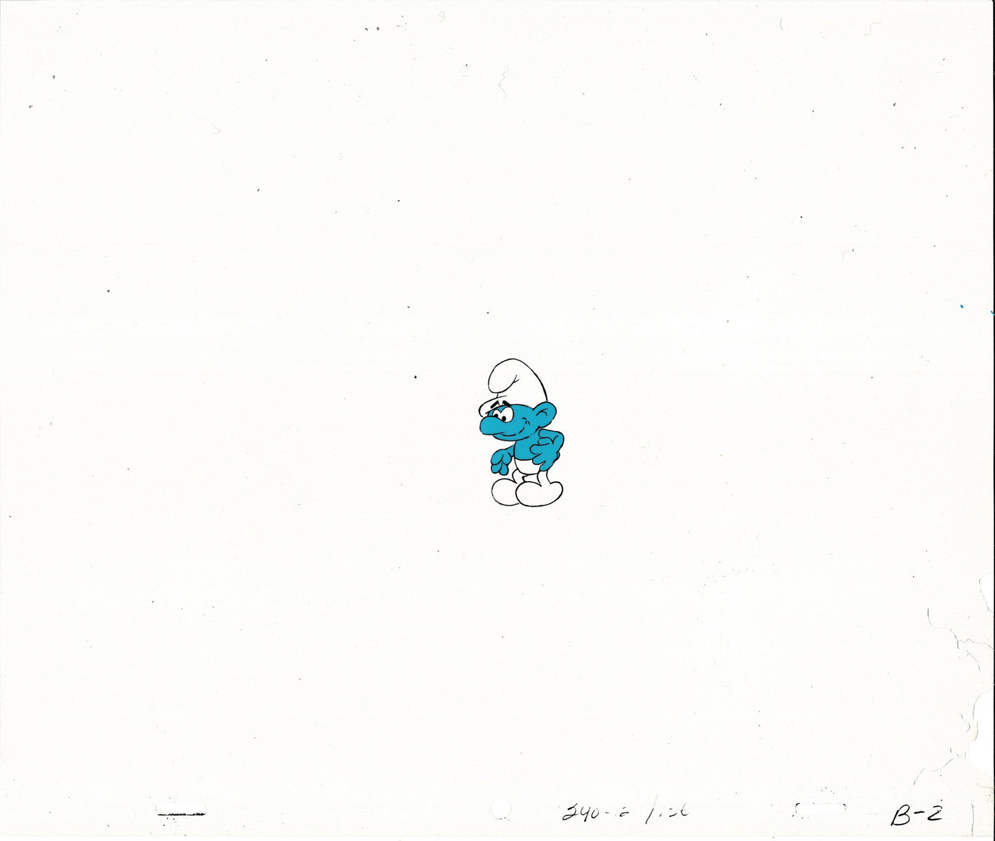 Smurfs Smurf Original Production Animation Cel Hanna Barbera 1980s m1