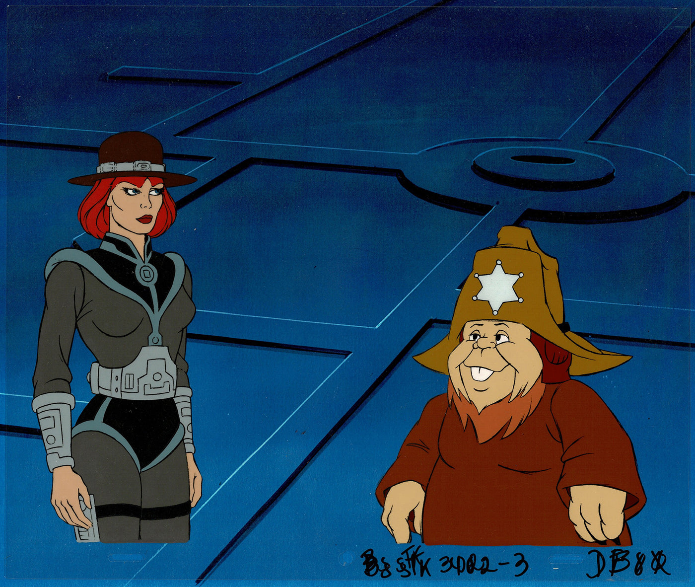 Bravestarr Animation Cartoon Production Cel n Draw Filmation 1987-8 J-20