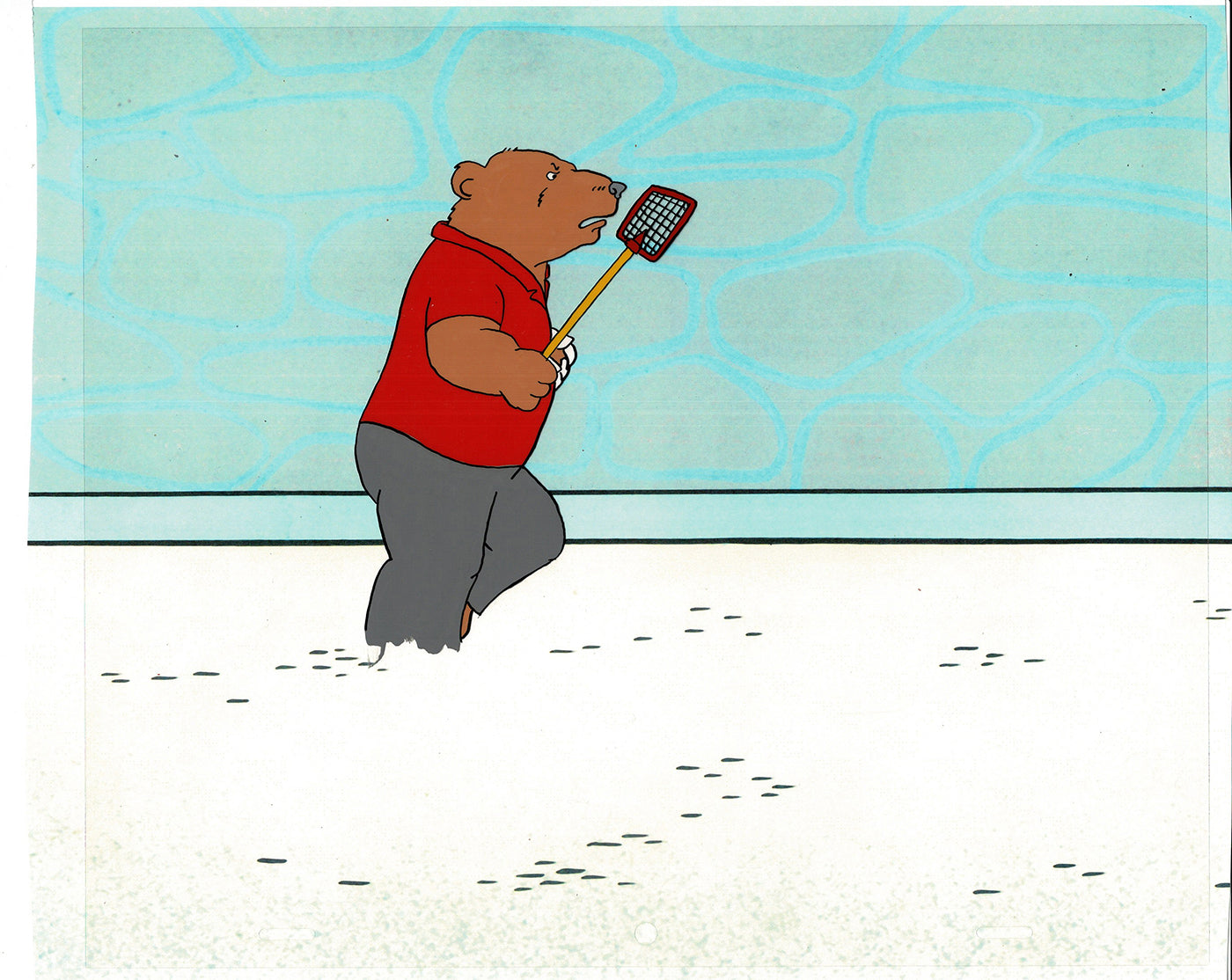 Bear and the Fly Cel and Drawing Production Animation Book by Paula Winter Cartoon by Daniel Ivanick 1985 B-20
