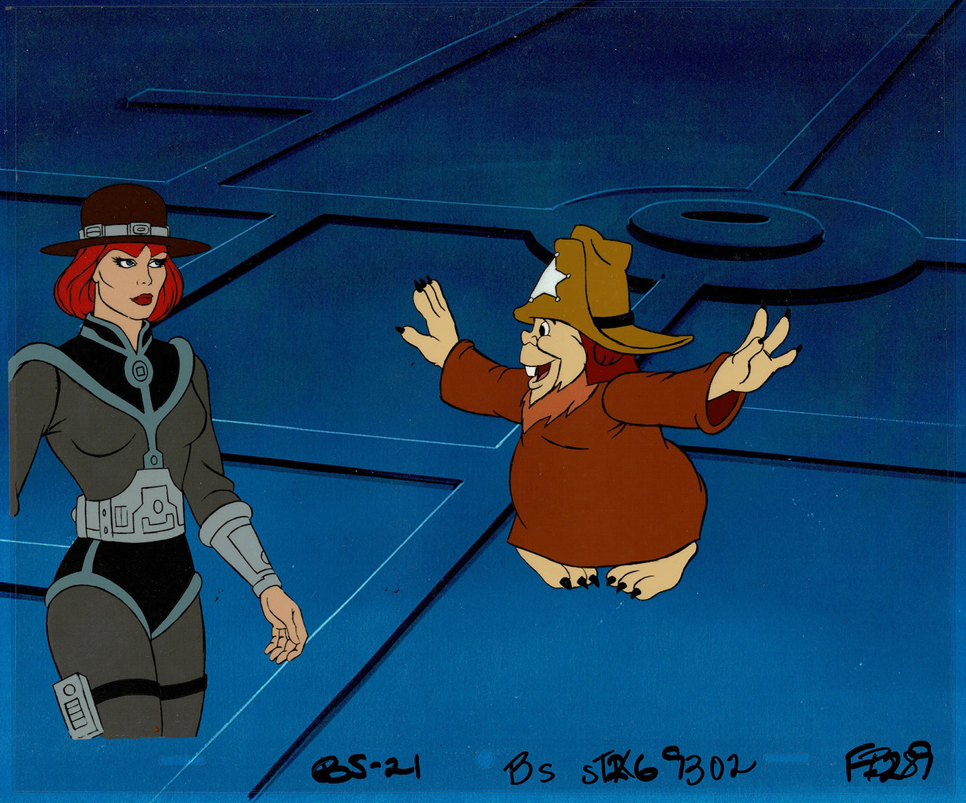 Bravestarr Animation Cartoon Production Cel n Draw Filmation 1987-8 J-21