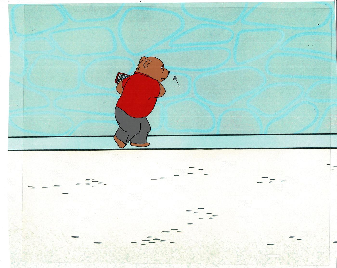 Bear and the Fly Cel and Drawing Production Animation Book by Paula Winter Cartoon by Daniel Ivanick 1985 A-21