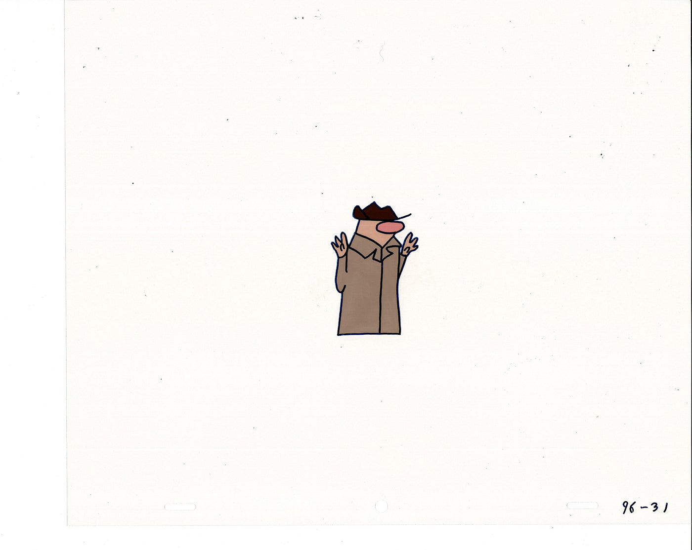 Sesame Street Cel and Drawing Detective The Heavyweight Production Cartoon Ivanick 1989 B-21