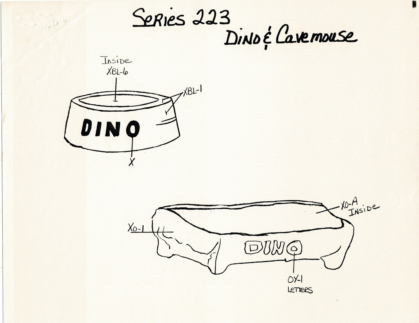 The Flintstones Model Sheet Copy Group of 24 Pages 1980 Production Hanna Barbera