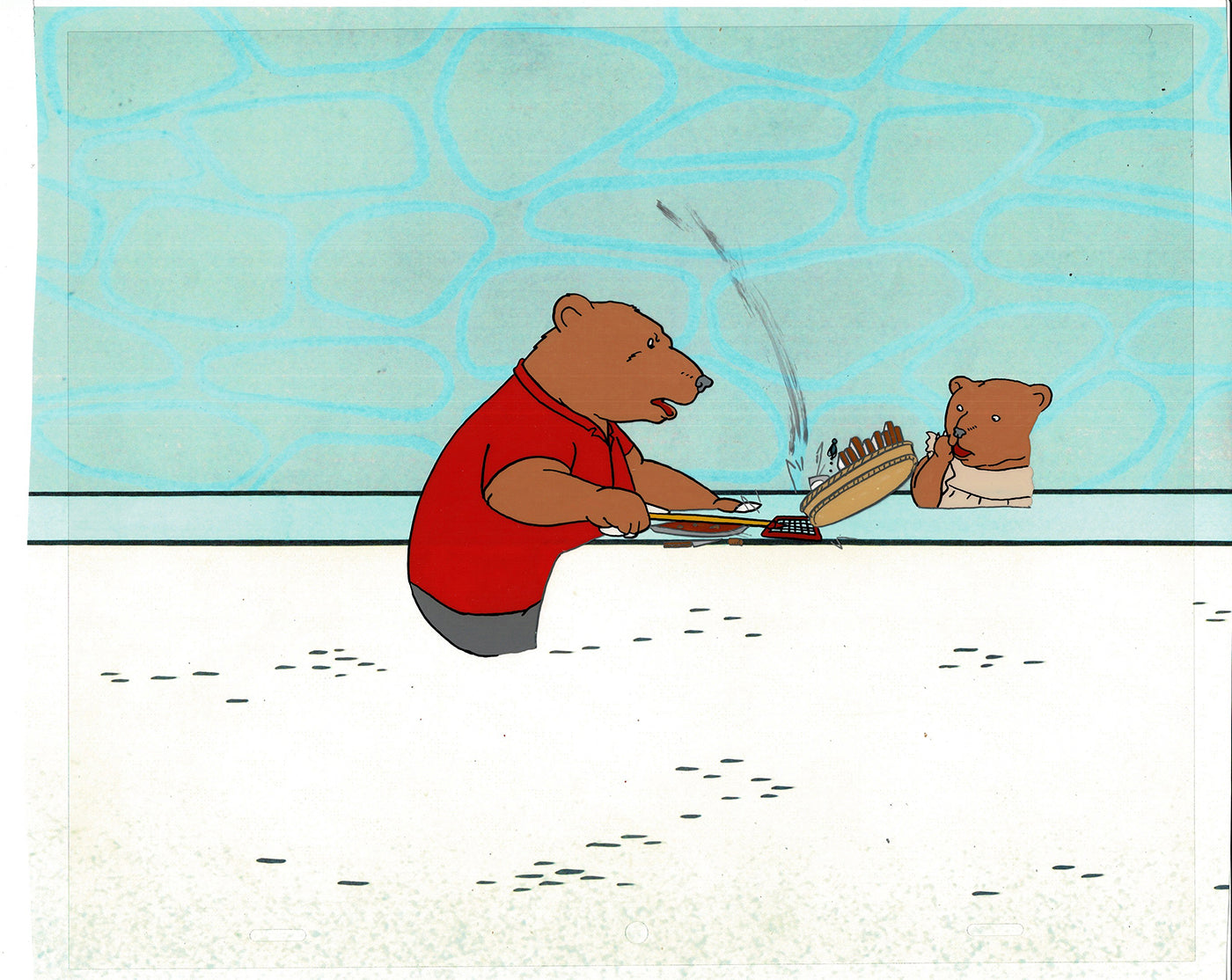 Bear and the Fly Cel and Drawing Production Animation Book by Paula Winter Cartoon by Daniel Ivanick 1985 B-23