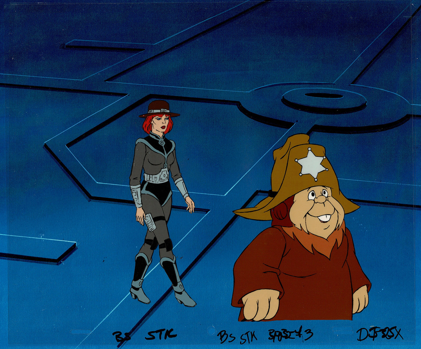 Bravestarr Animation Cartoon Production Cel n Draw Filmation 1987-8 J-25