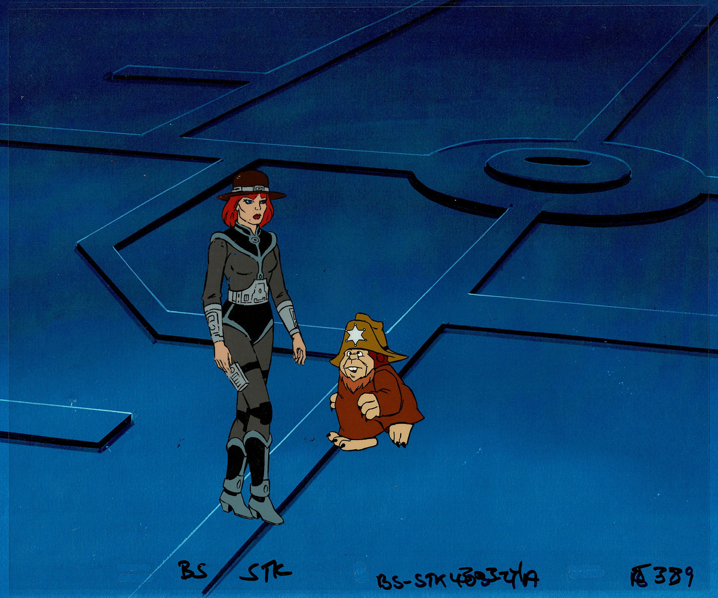 Bravestarr Animation Cartoon Production Cel n Draw Filmation 1987-8 J-26