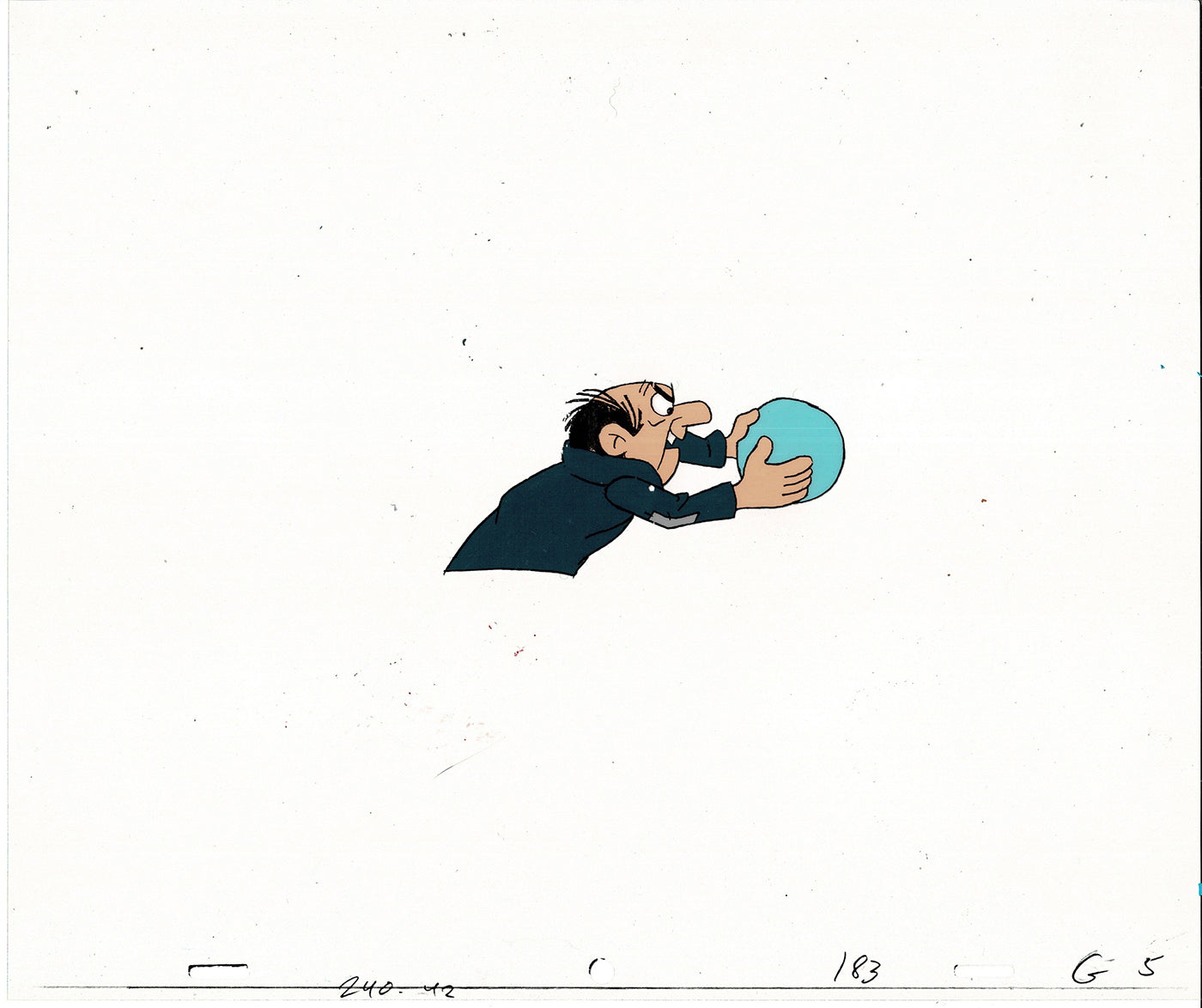 Smurfs Gargamel PILOT Grouchy Production Animation Cel Hanna Barbera 1981 See Below P27