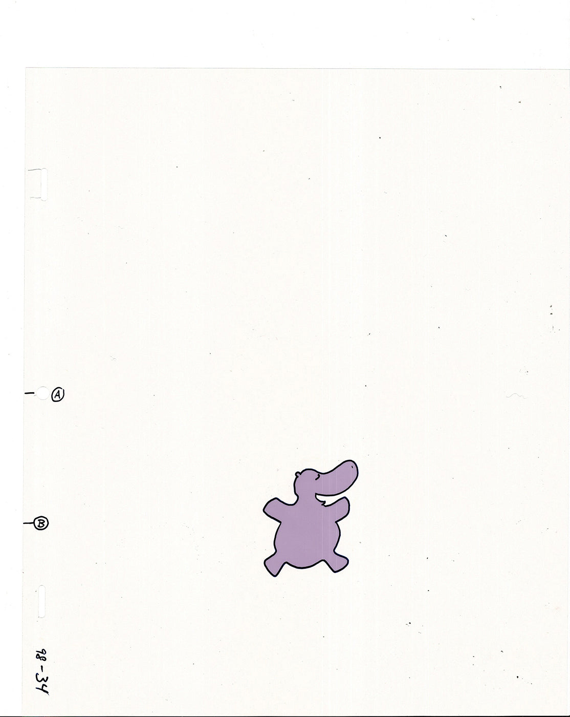 Sesame Street Cel and Drawing Detective The Heavyweight Production Cartoon Ivanick 1989 B-28