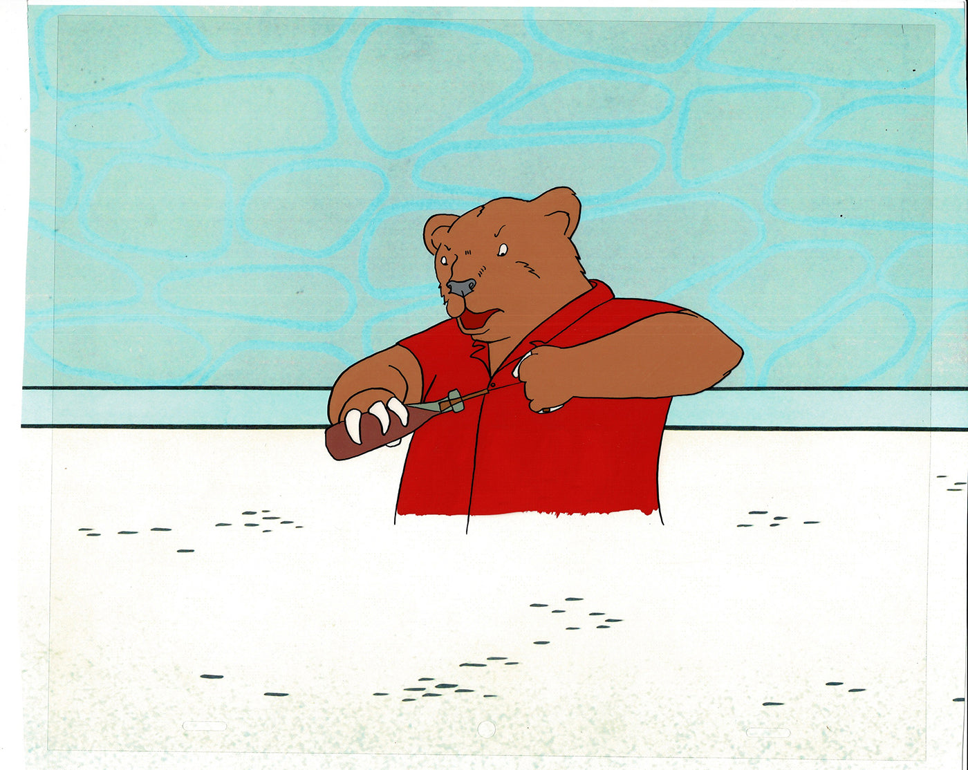 Bear and the Fly Cel and Drawing Production Animation Book by Paula Winter Cartoon by Daniel Ivanick 1985 B-29