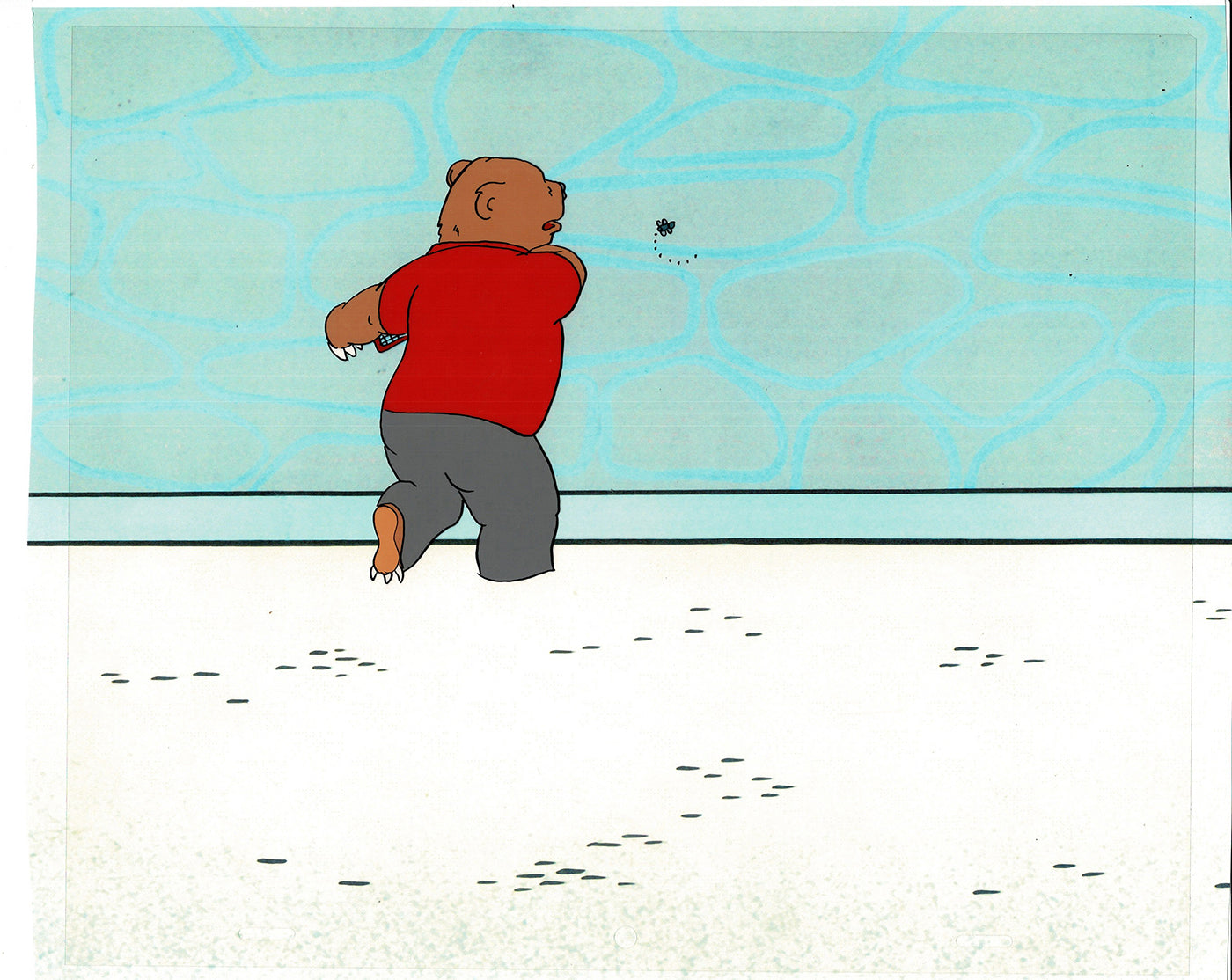 Bear and the Fly Cel and Drawing Production Animation Book by Paula Winter Cartoon by Daniel Ivanick 1985 A-29