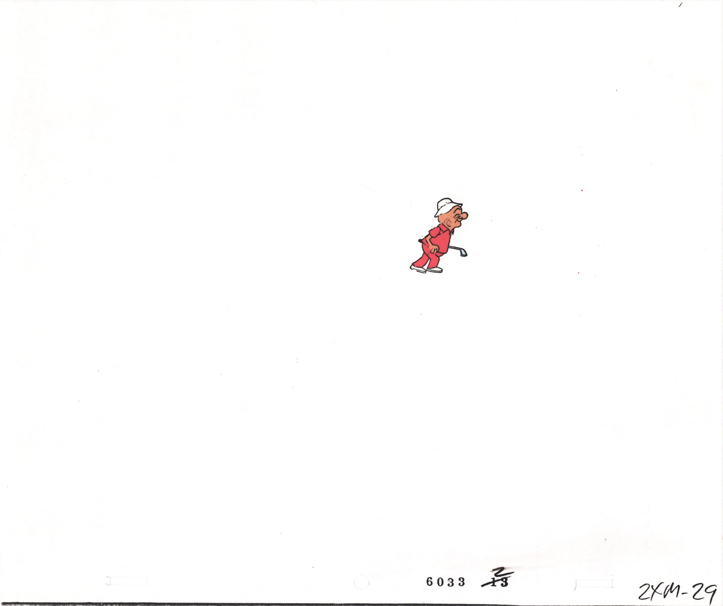 Mr Magoo Original Cartoon Production Animation Art Cel and Copy Drawing 1977 DePatie-Freleng Collectible Used On Screen 29