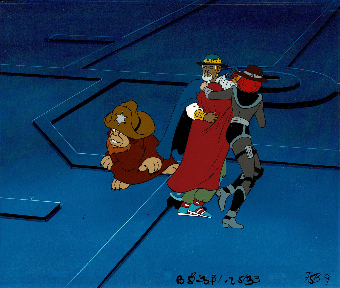 Bravestarr Animation Cartoon Production Cel n Draw Filmation 1987-8 J-02