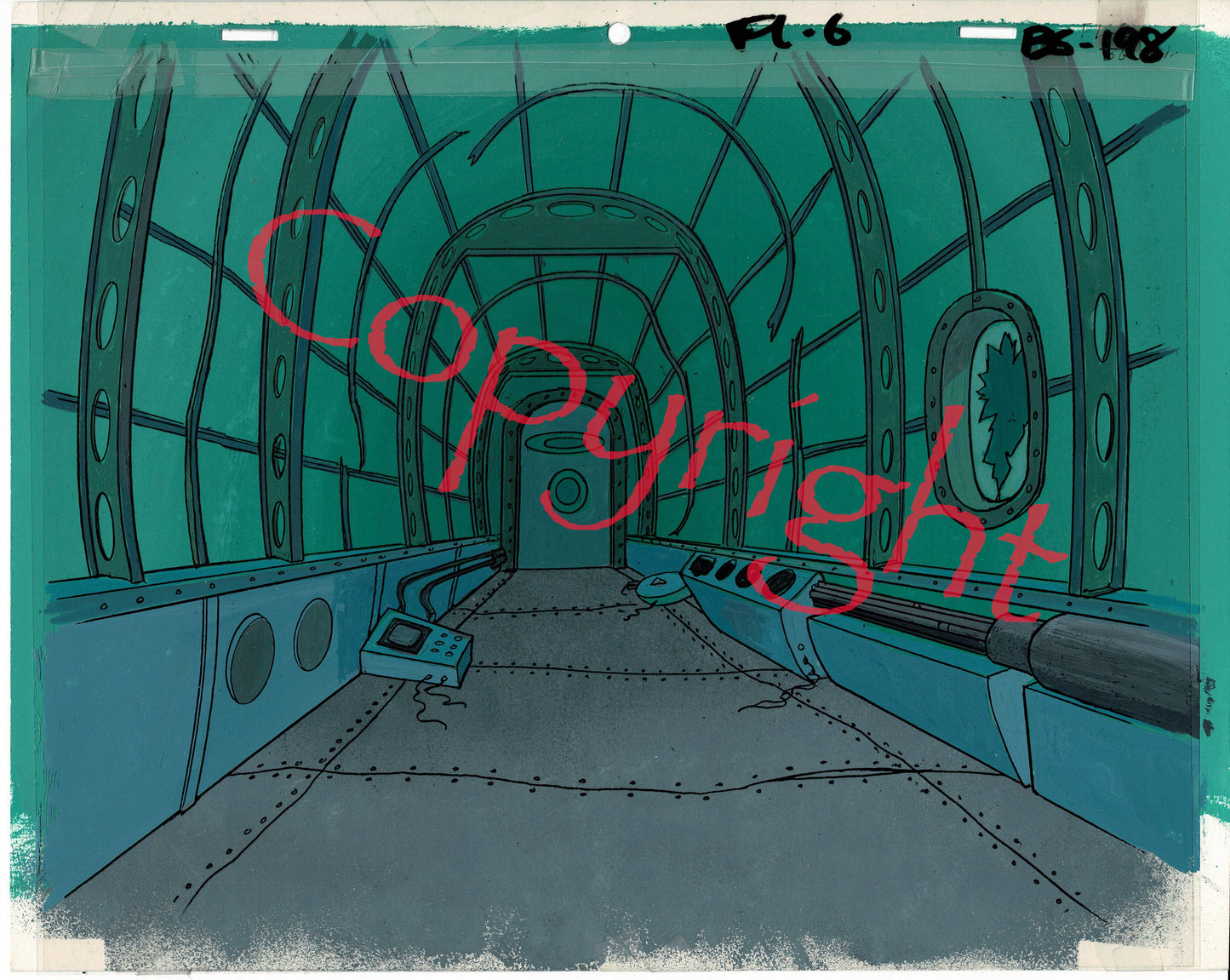 Flash Gordon Background Art Filmation Original Production Animation Art 1979-1982 A-02