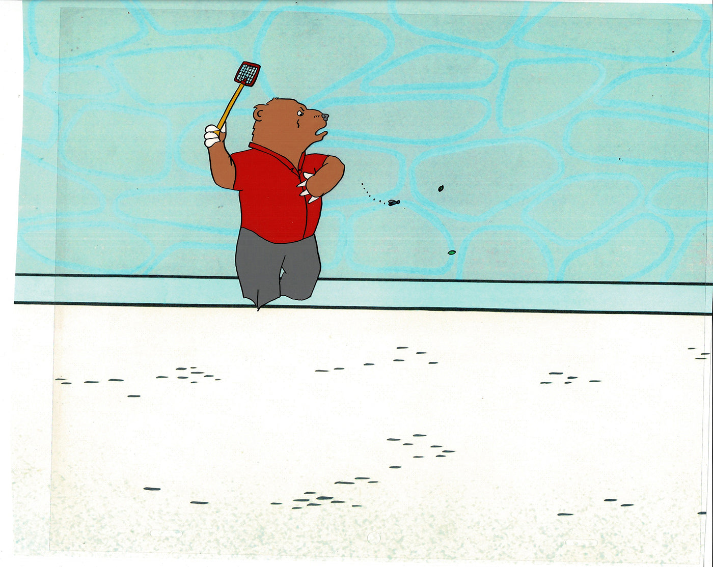 Bear and the Fly Cel and Drawing Production Animation Book by Paula Winter Cartoon by Daniel Ivanick 1985 A-02