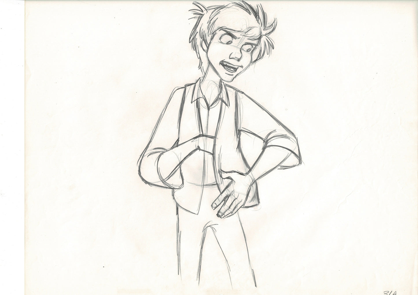 The Black Cauldron 1985 TARAN Walt Disney HUGE Original Production Animation Drawing A31a