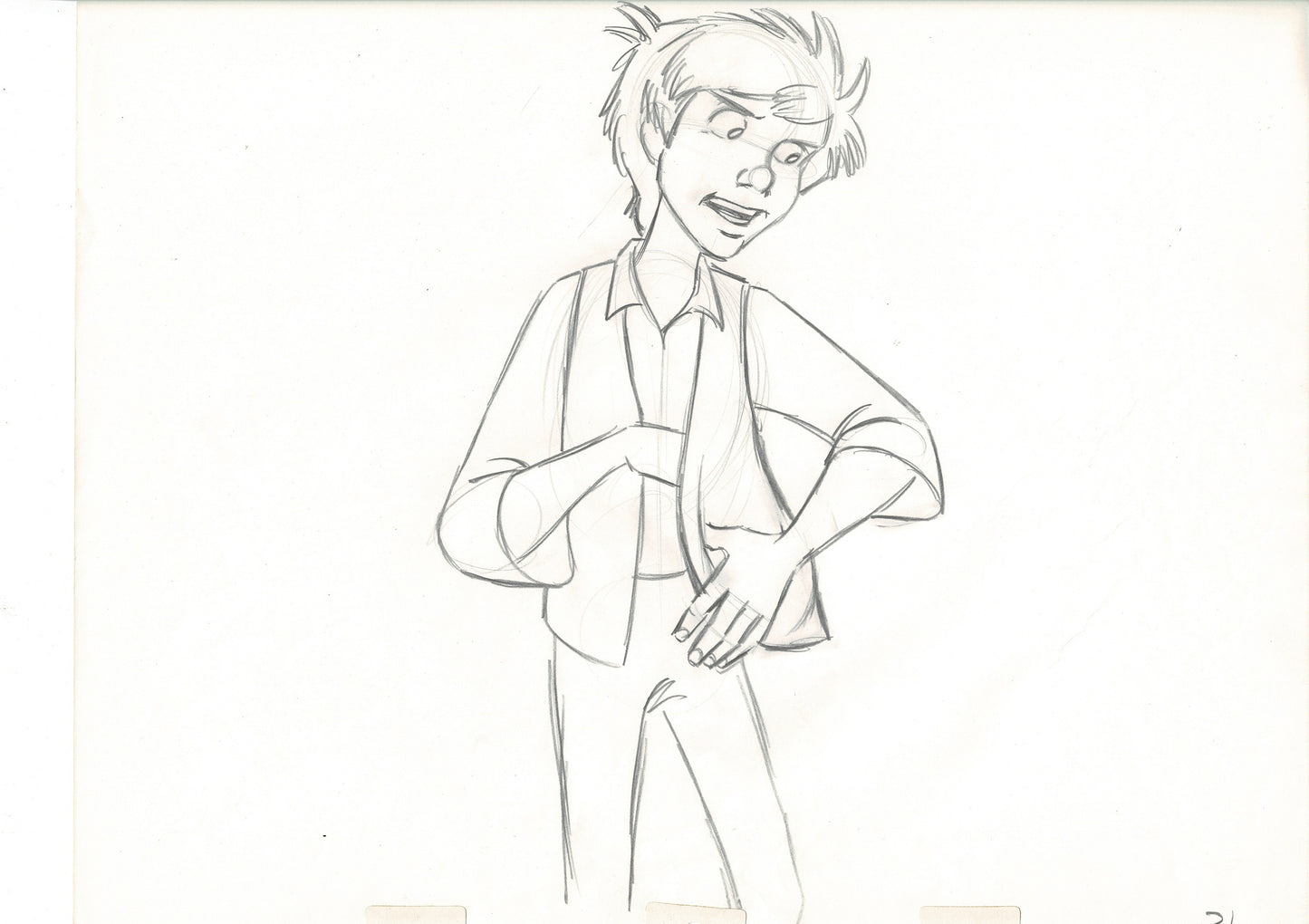 The Black Cauldron 1985 TARAN Walt Disney HUGE Original Production Animation Drawing A31