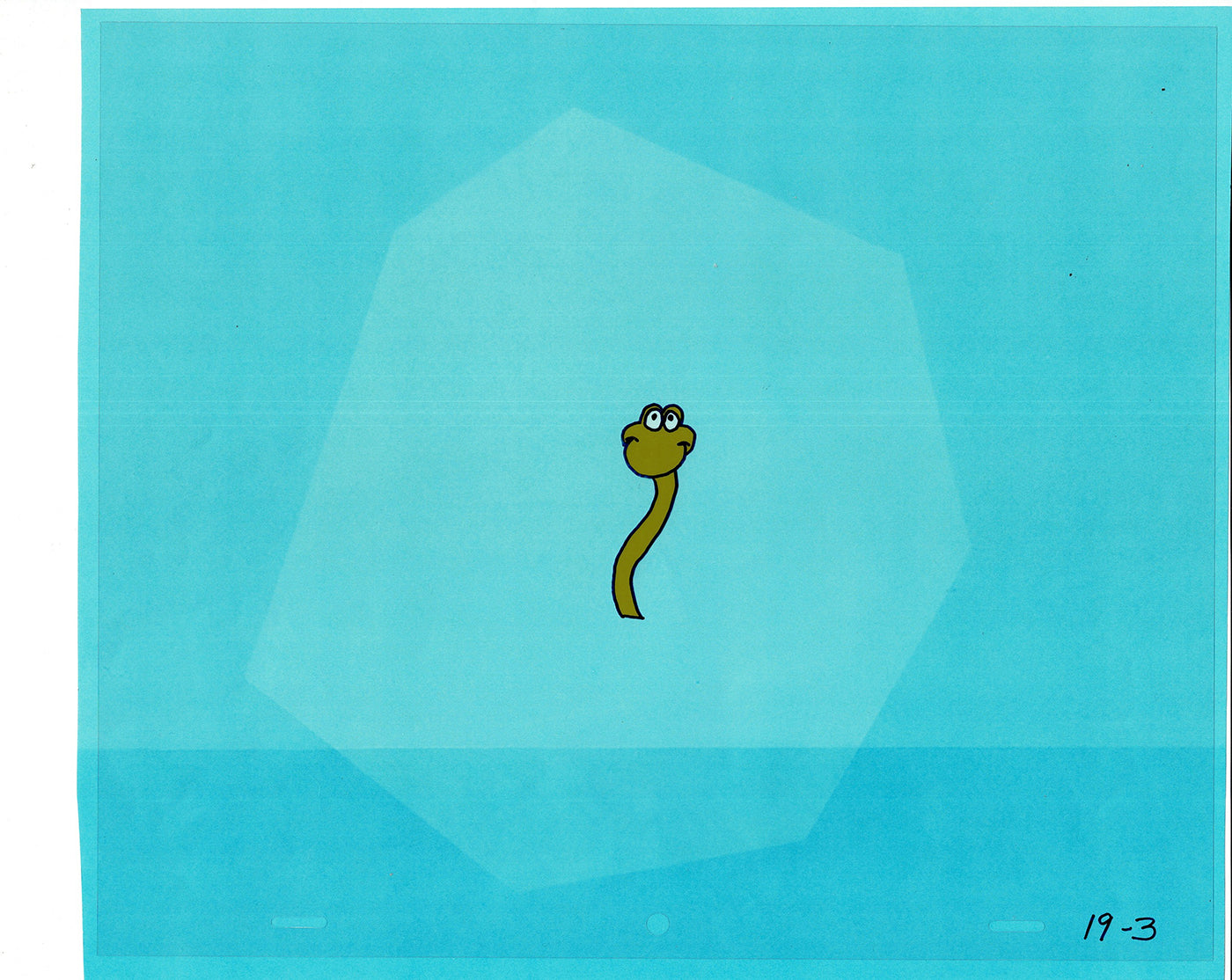 Sesame Street Cel and Drawing Detective Snake Production Cartoon The Coil Case Ivanick 1989 A-33