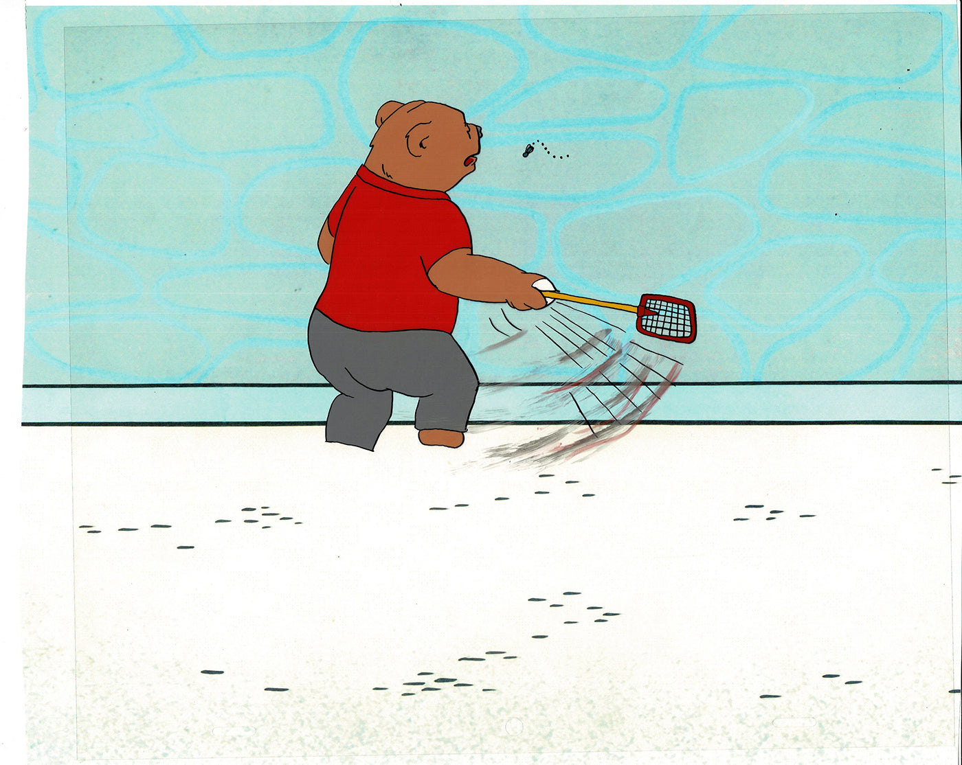 Bear and the Fly Cel and Drawing Production Animation Book by Paula Winter Cartoon by Daniel Ivanick 1985 A-36