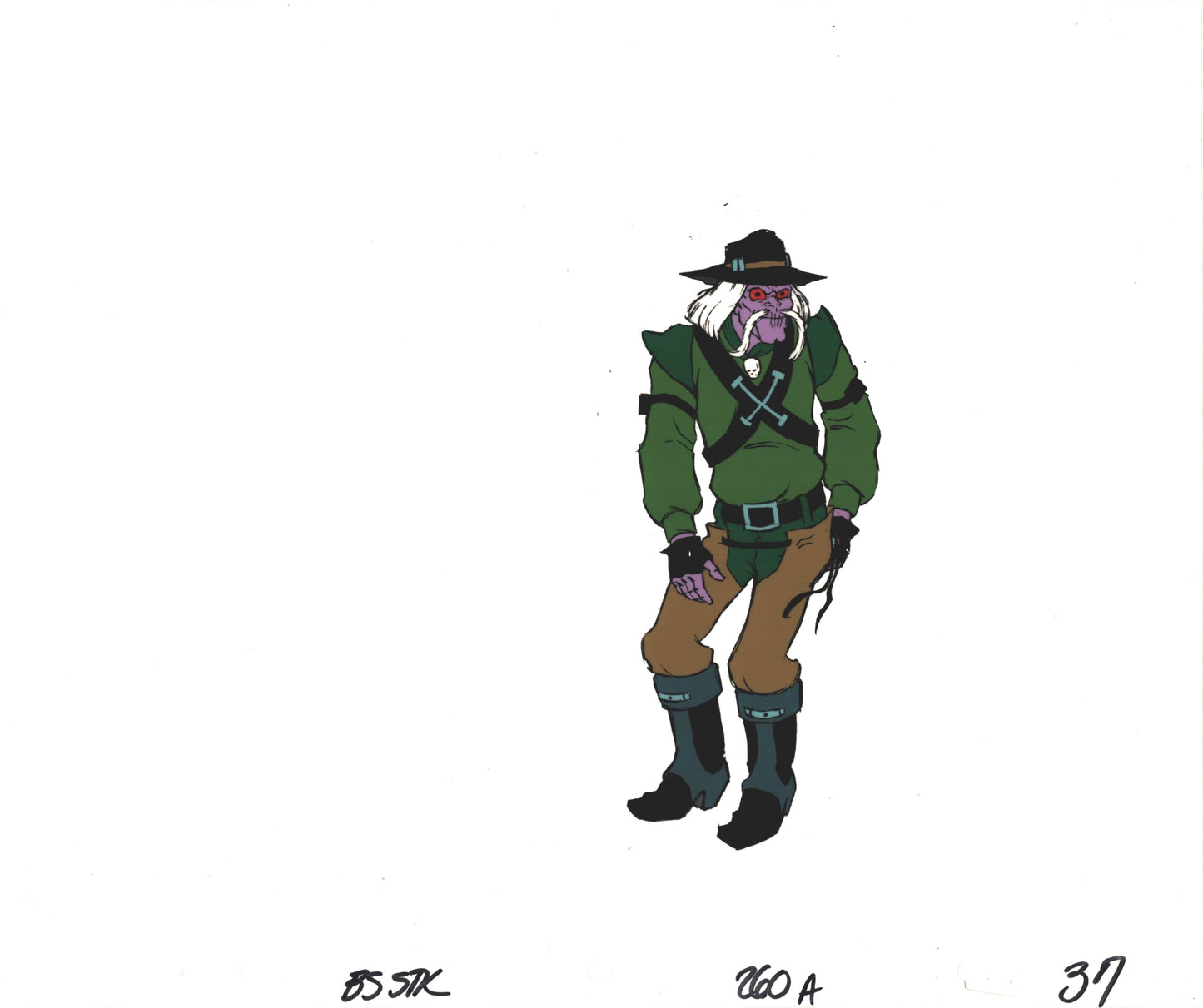 Bravestarr Animation Cartoon Production Cel Used Onscreen from Filmation 1987-8 E-37