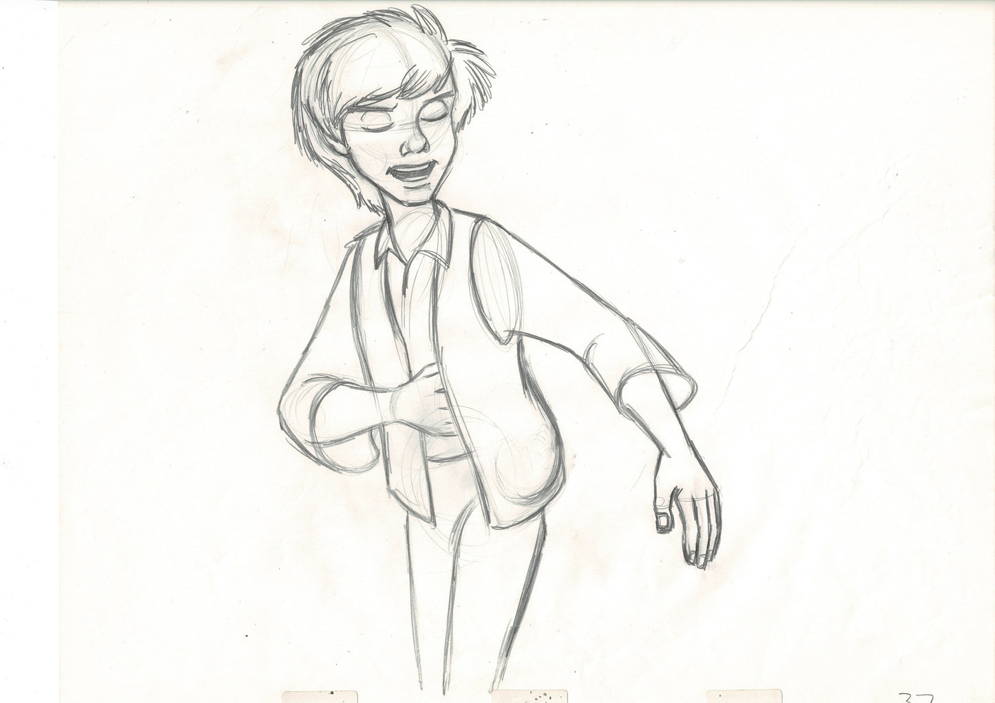 The Black Cauldron 1985 TARAN Walt Disney HUGE Original Production Animation Drawing A37