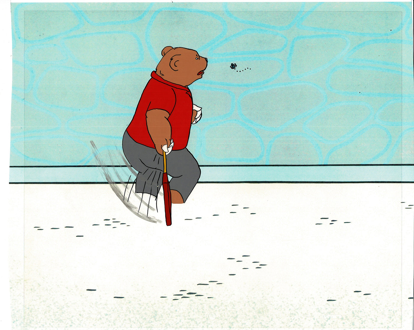 Bear and the Fly Cel and Drawing Production Animation Book by Paula Winter Cartoon by Daniel Ivanick 1985 A-37