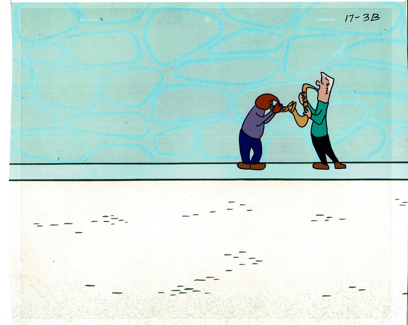 Sesame Street Cel and Drawing Detective Snake Production Cartoon The Coil Case Ivanick 1989 A-37