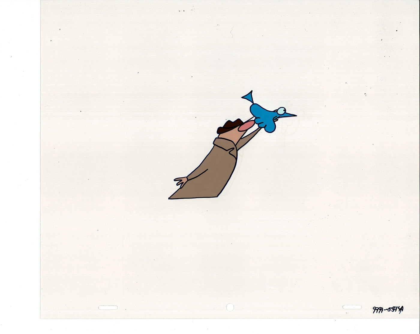 Sesame Street Cel and Drawing Detective The Heavyweight Production Cartoon Ivanick 1989 B-37