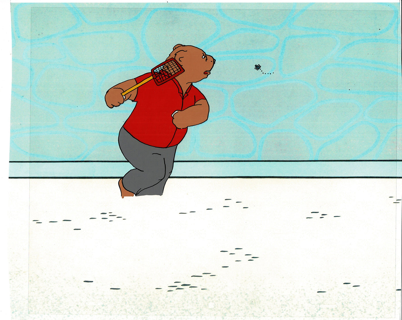 Bear and the Fly Cel and Drawing Production Animation Book by Paula Winter Cartoon by Daniel Ivanick 1985 A-39