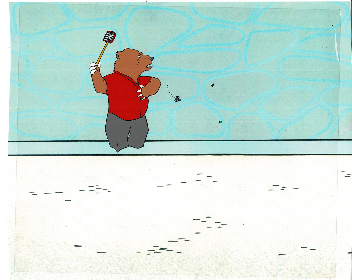 Bear and the Fly Cel and Drawing Production Animation Book by Paula Winter Cartoon by Daniel Ivanick 1985 A-03