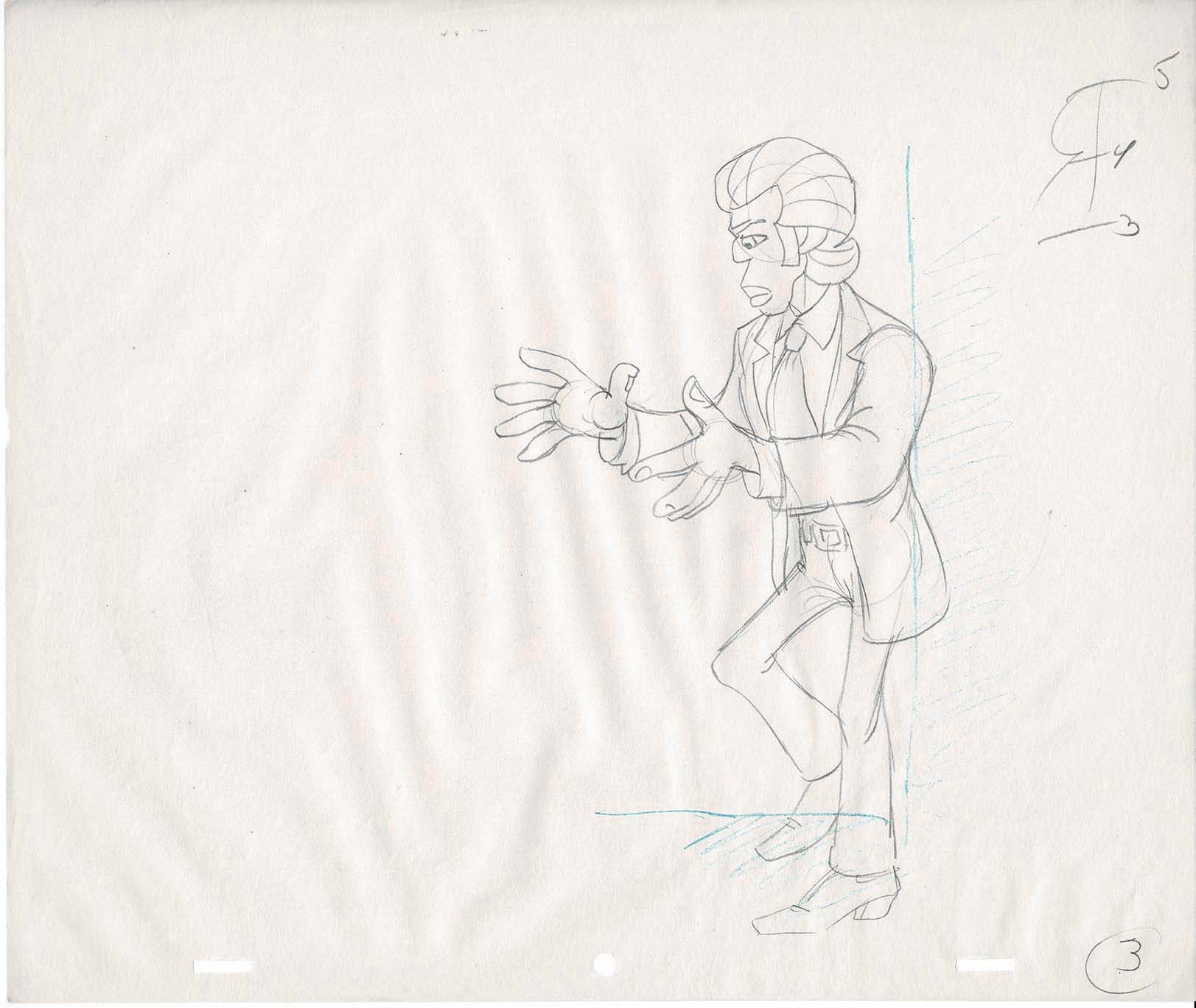 Hey Good Lookin Cartoon Production Animation Cel Drawing from Ralph Bakshi  1973-82 A-3